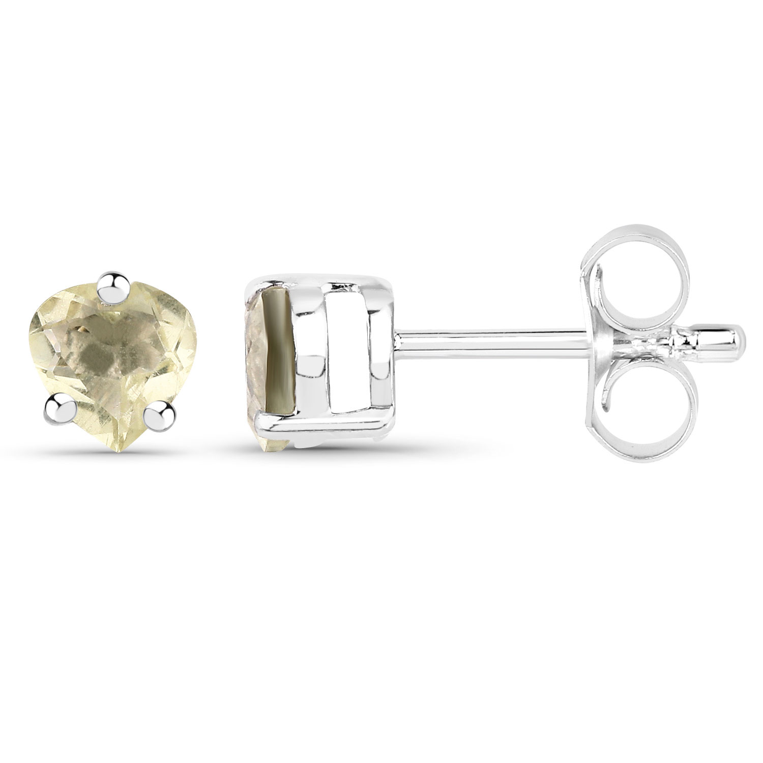 0.82 Carat Genuine Lemon Quartz .925 Sterling Silver Earrings