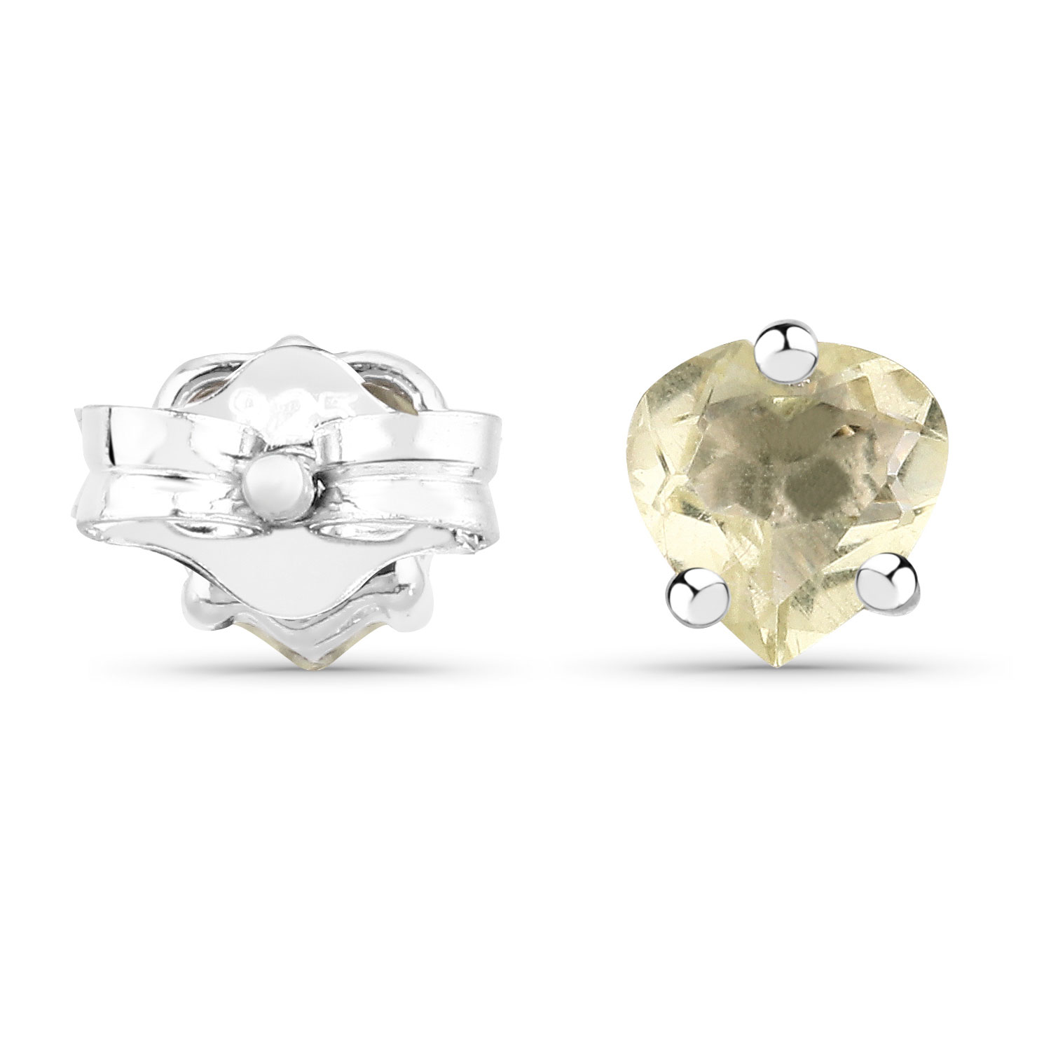 0.82 Carat Genuine Lemon Quartz .925 Sterling Silver Earrings