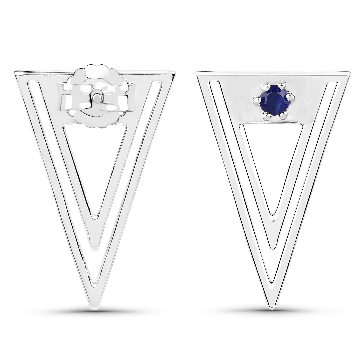 0.28 Carat Genuine Kyanite .925 Sterling Silver Earrings