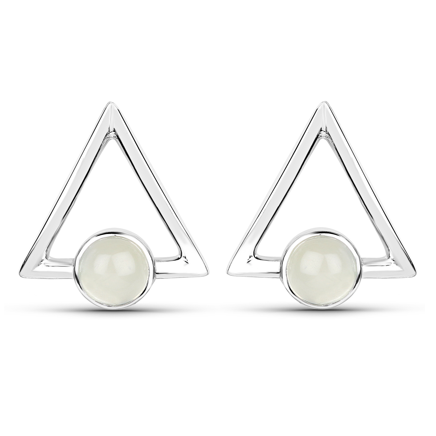 1.14 Carat Genuine Prehnite .925 Sterling Silver Earrings