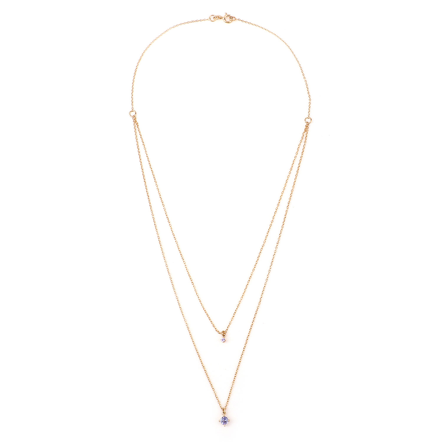 0.27 Carat Genuine Tanzanite .925 Sterling Silver Necklace