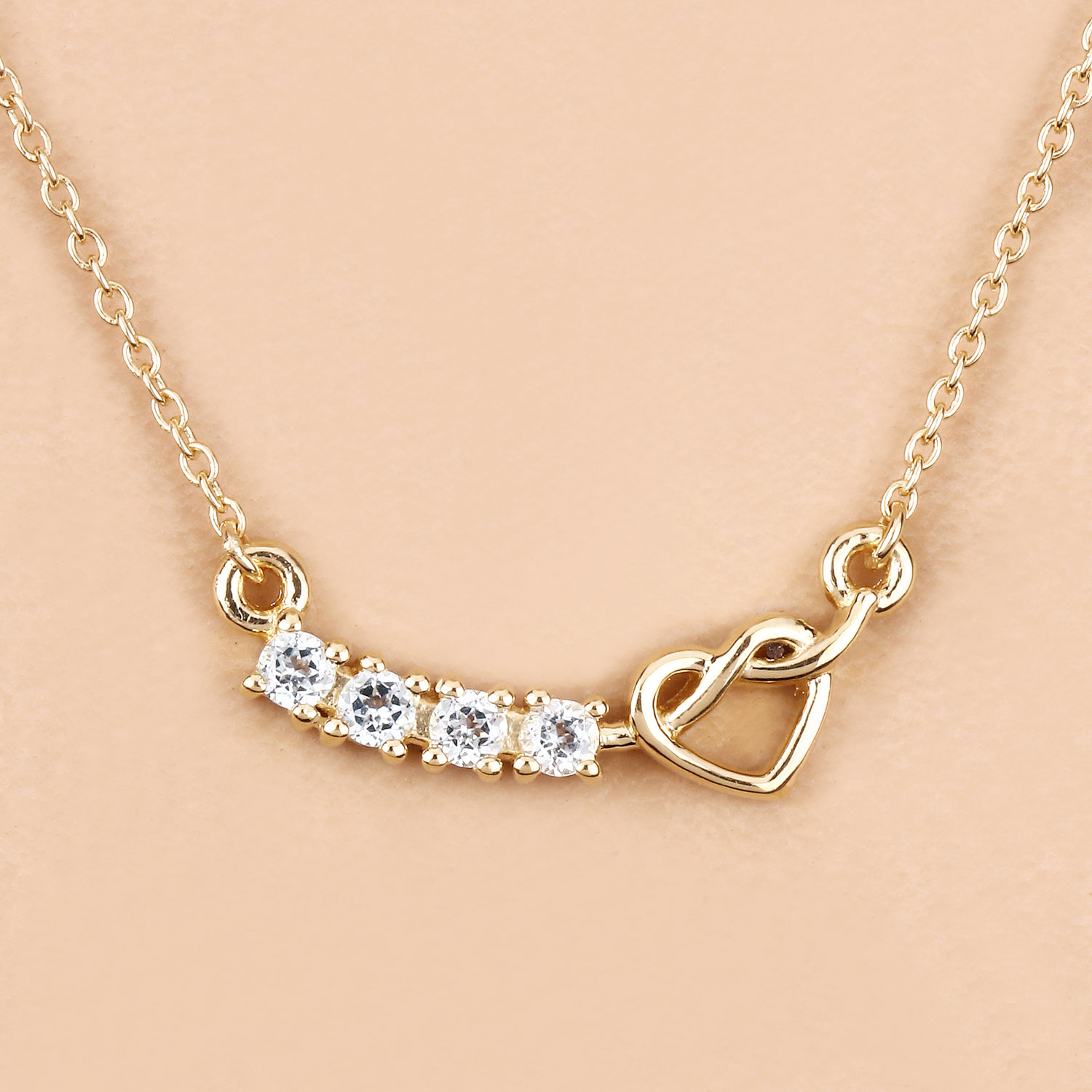 0.24 Carat Genuine Aquamarine .925 Sterling Silver Necklace