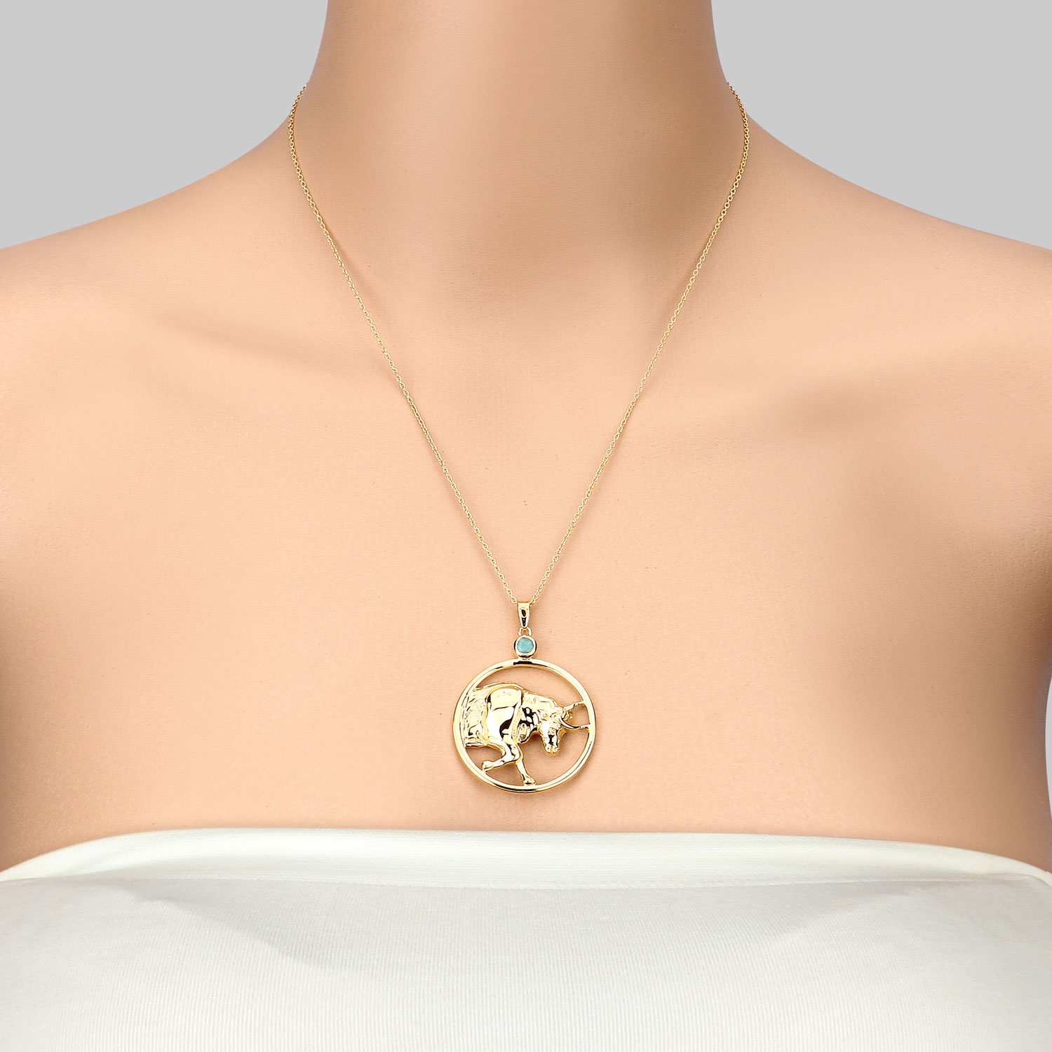 0.23 Carat Genuine Emerald .925 Sterling Silver Pendant