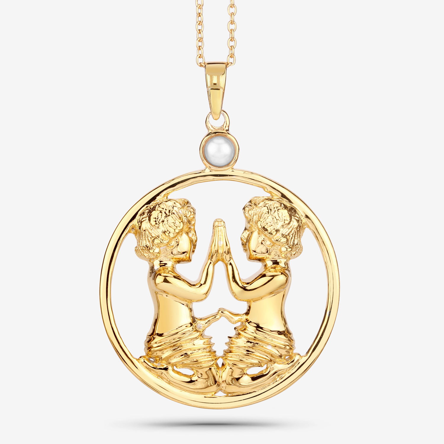 0.45 Carat Genuine Pearl .925 Sterling Silver Pendant