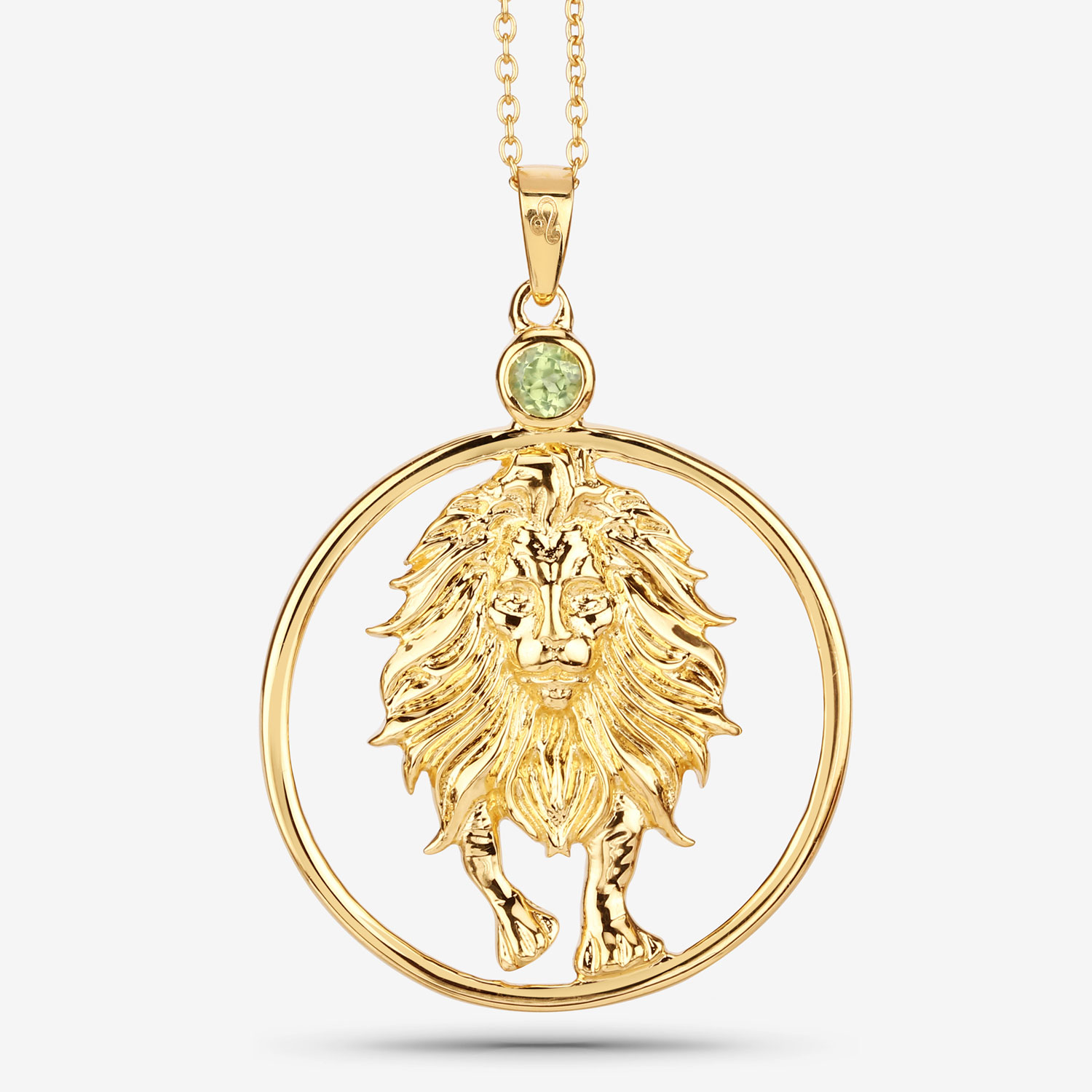 0.24 Carat Genuine Peridot .925 Sterling Silver Pendant