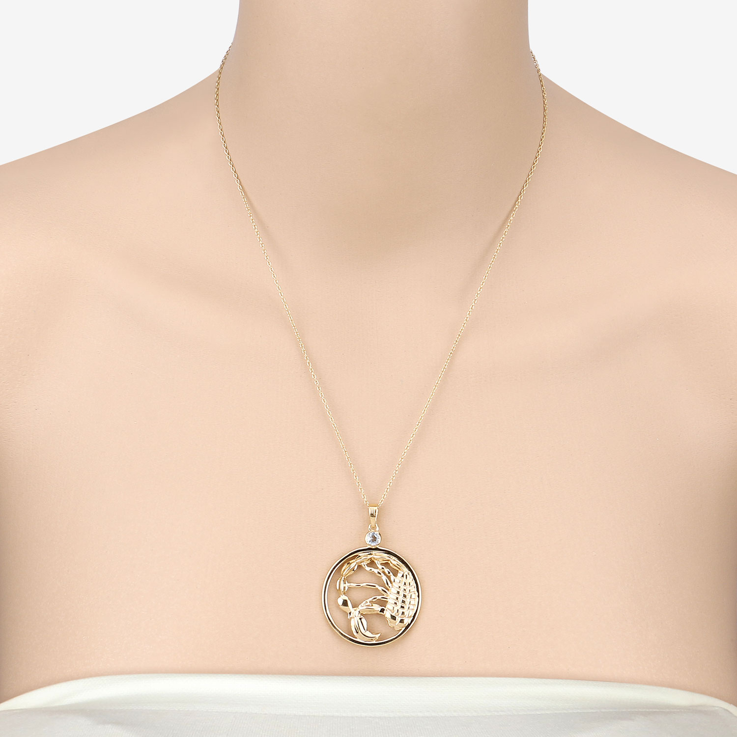 0.32 Carat Genuine Blue Topaz .925 Sterling Silver Pendant