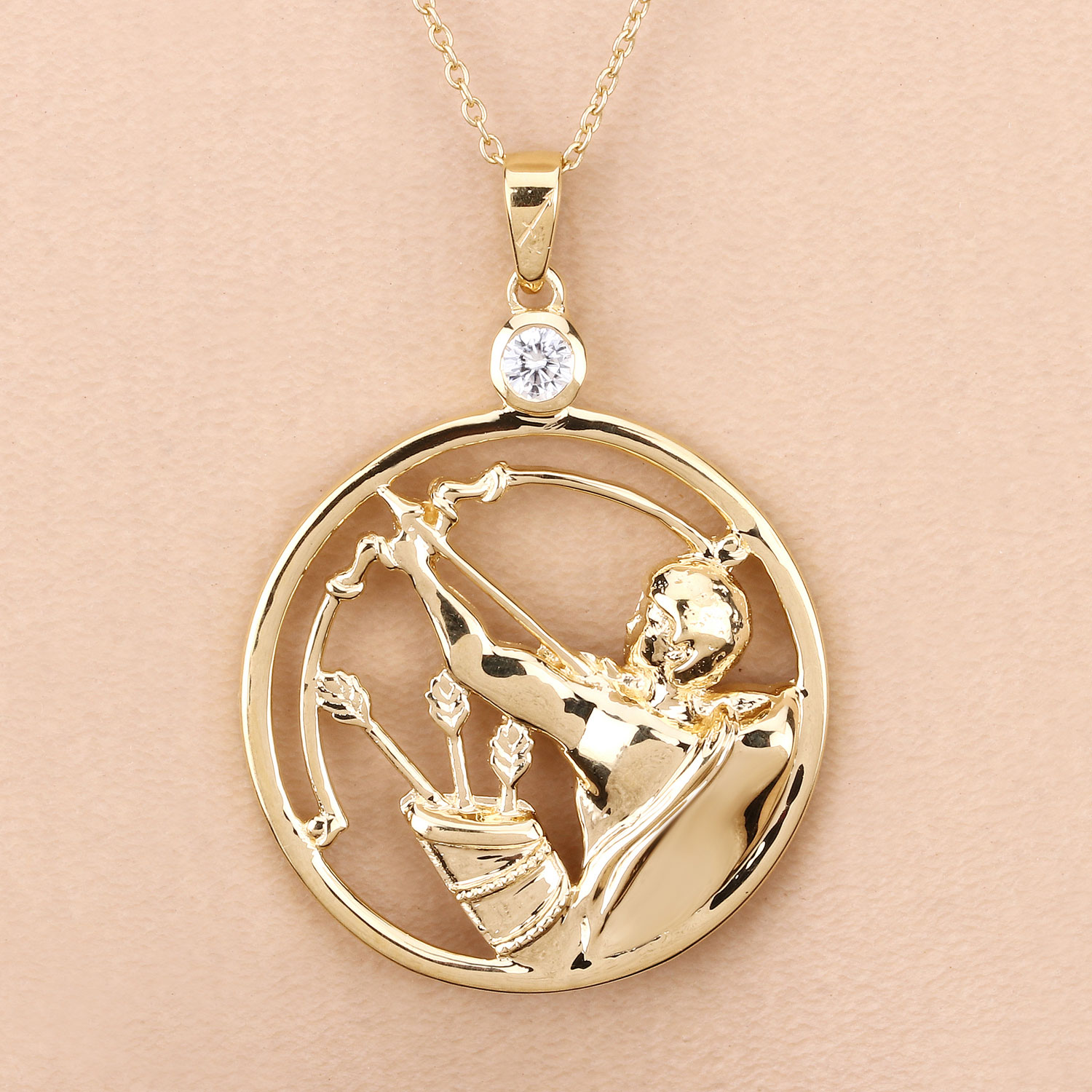 0.33 Carat Genuine White Zircon .925 Sterling Silver Pendant