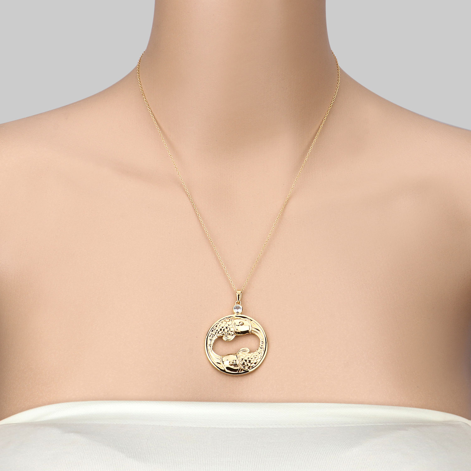 0.22 Carat Genuine Aquamarine .925 Sterling Silver Pendant