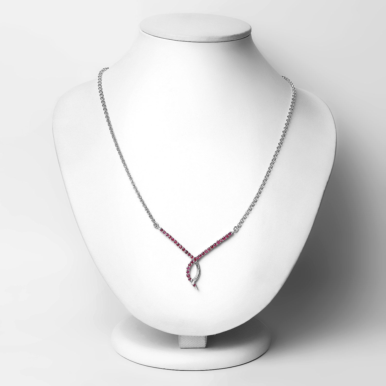 1.12 Carat Genuine Ruby .925 Sterling Silver Pendant