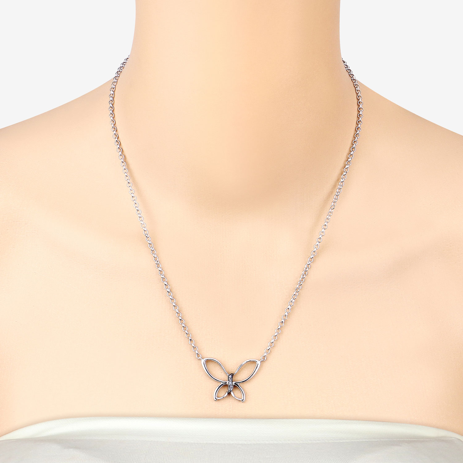 0.10 Carat Genuine Tanzanite .925 Sterling Silver Pendant