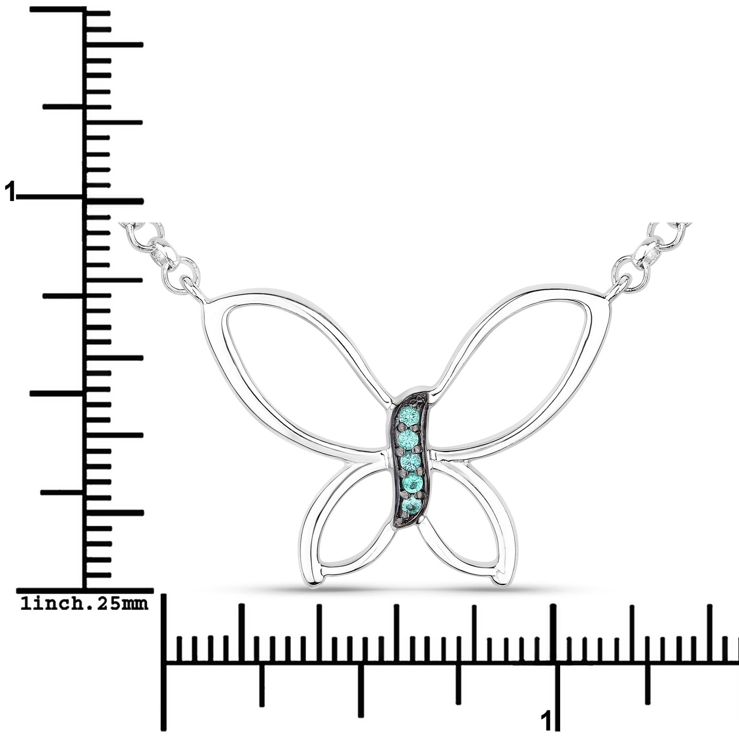 0.08 Carat Genuine Zambian Emerald .925 Sterling Silver Pendant