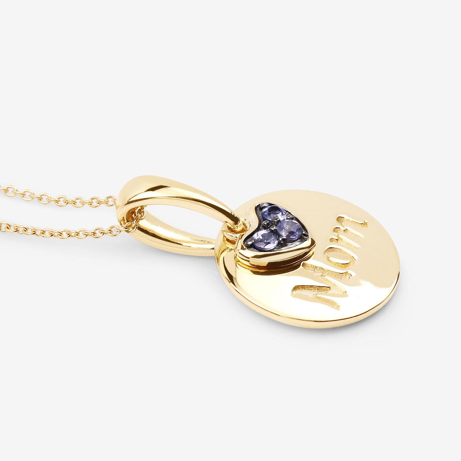 0.21 Carat Genuine Tanzanite .925 Sterling Silver Pendant