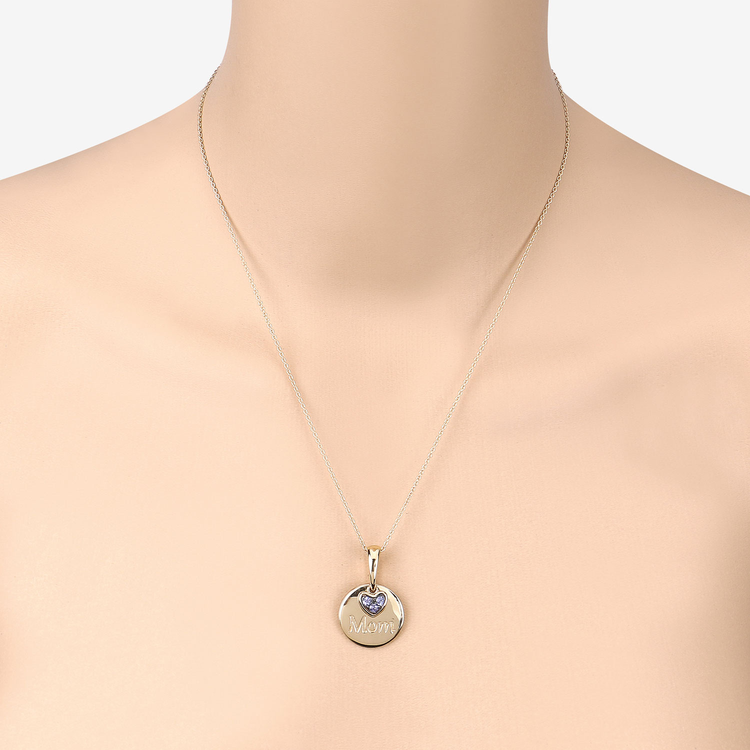 0.21 Carat Genuine Tanzanite .925 Sterling Silver Pendant