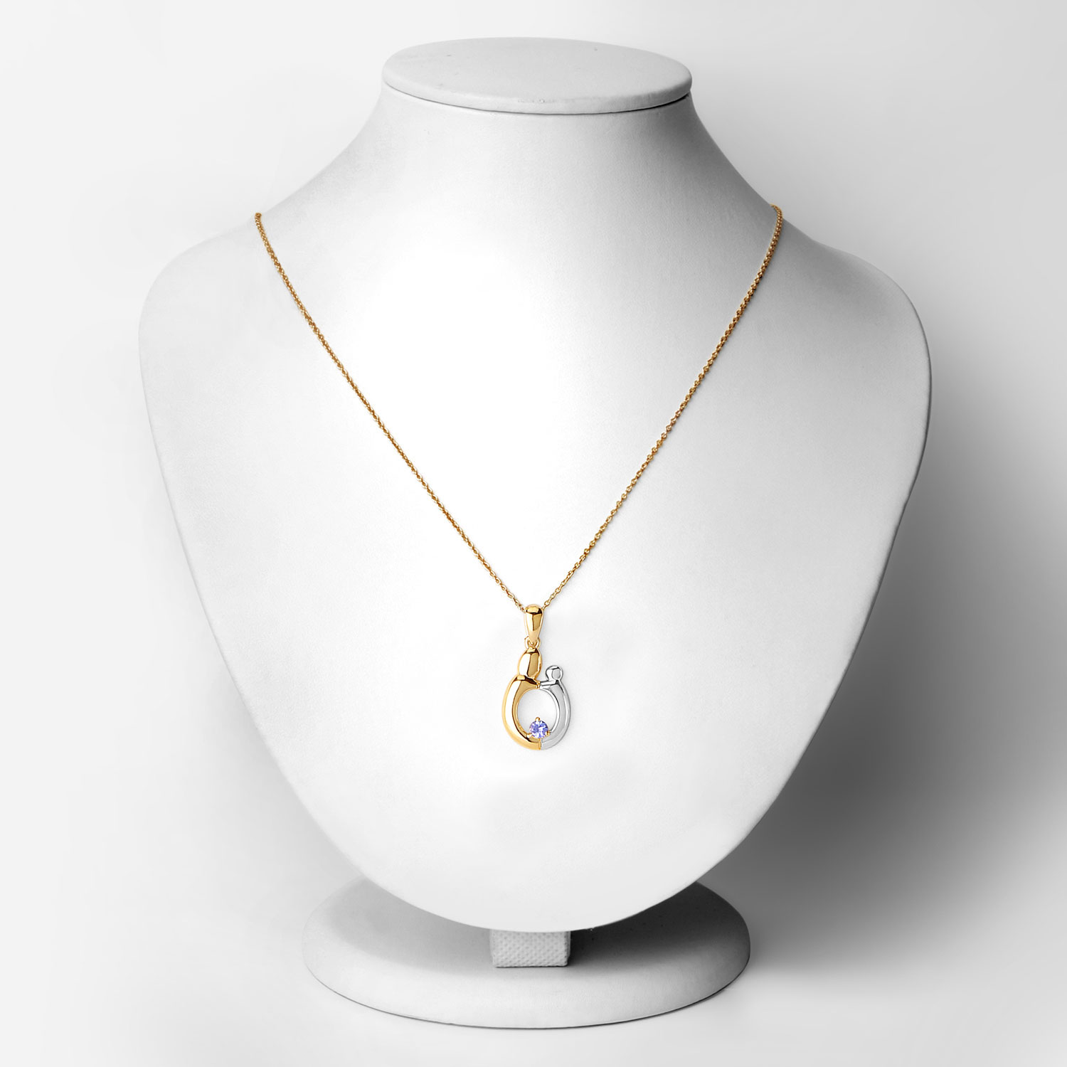 0.19 Carat Genuine Tanzanite .925 Sterling Silver Pendant