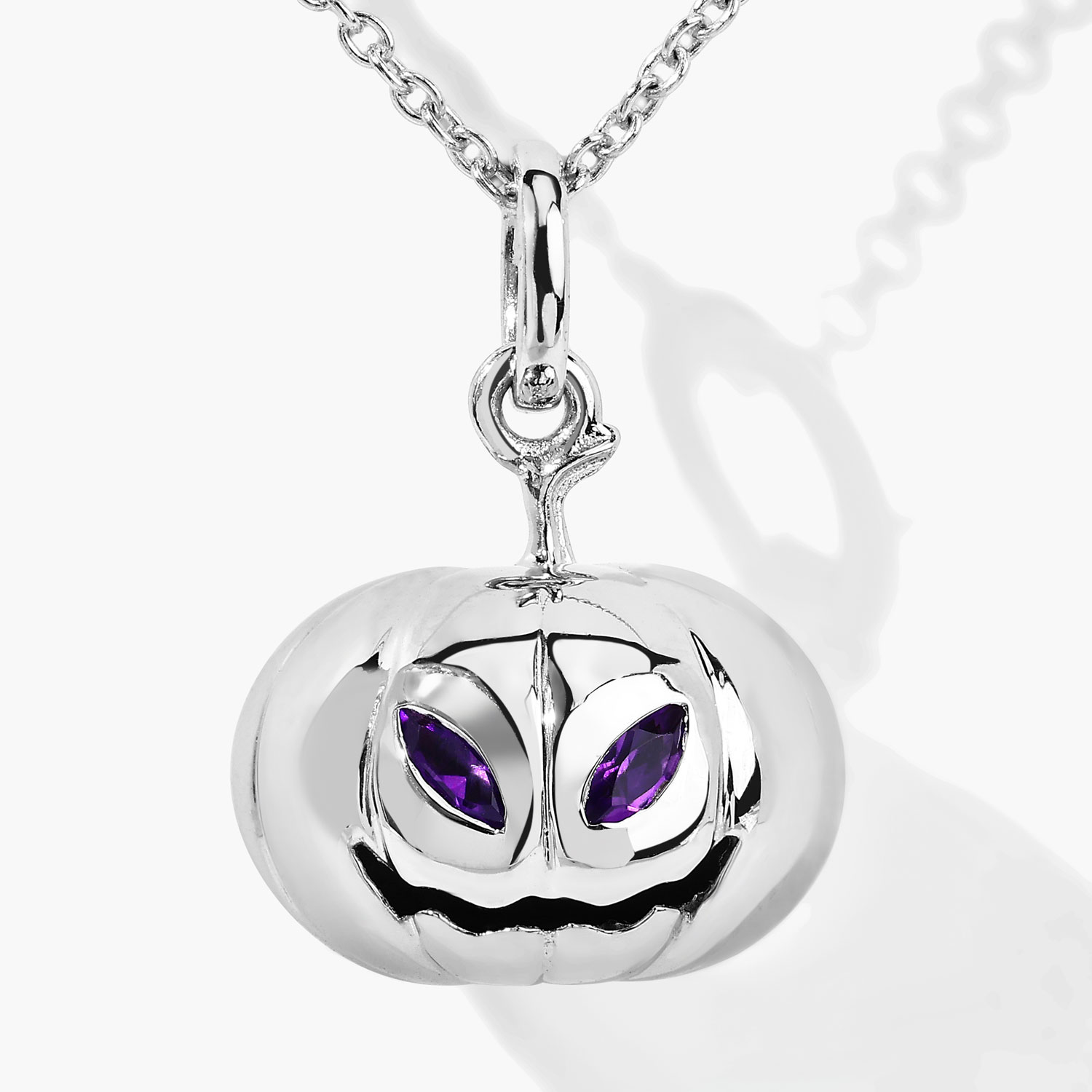0.14 Carat Genuine Amethyst .925 Sterling Silver Pendant