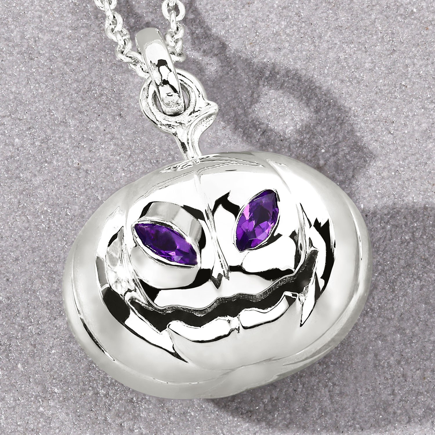 0.14 Carat Genuine Amethyst .925 Sterling Silver Pendant
