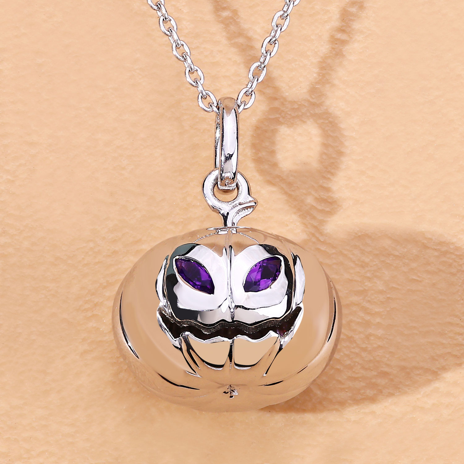 0.14 Carat Genuine Amethyst .925 Sterling Silver Pendant