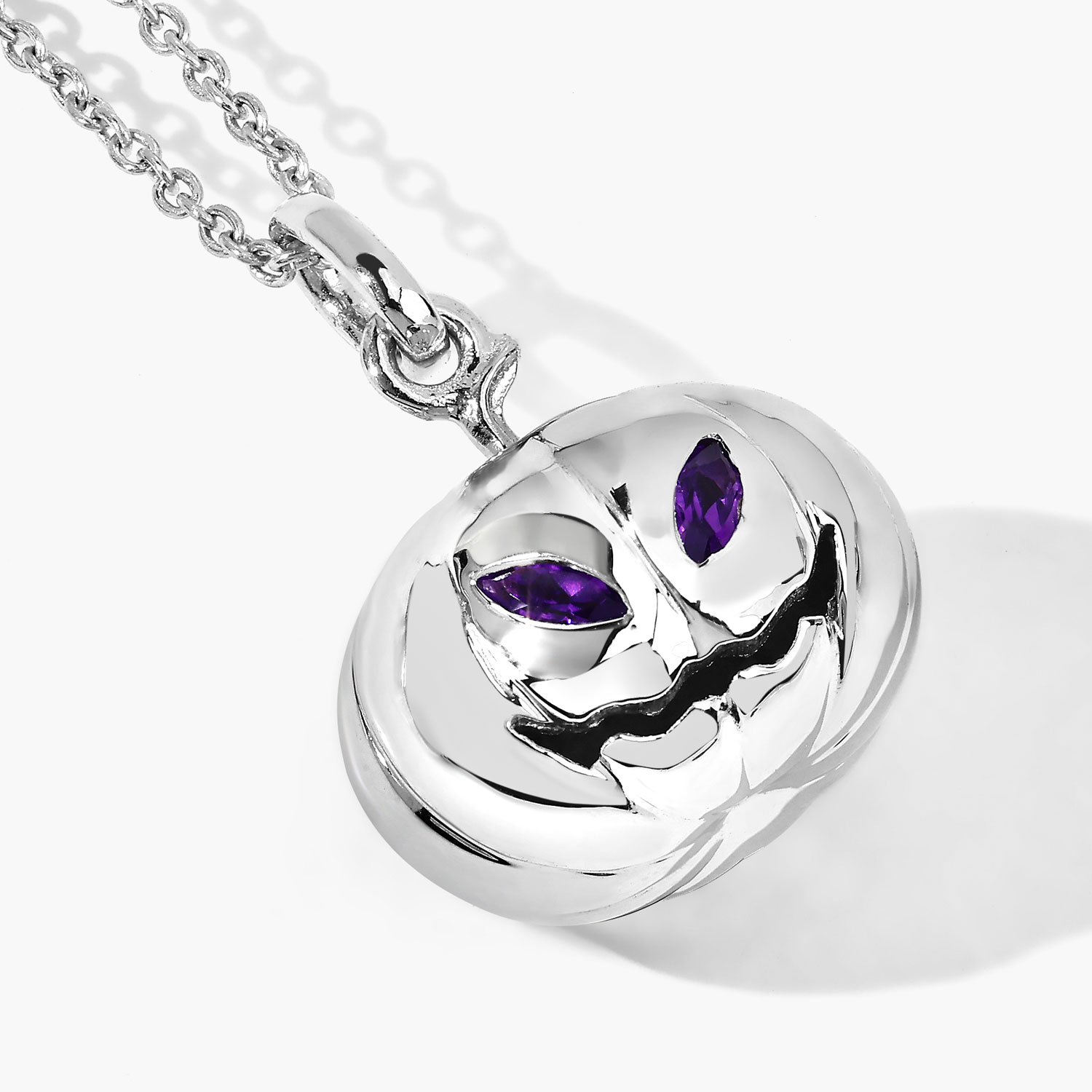 0.14 Carat Genuine Amethyst .925 Sterling Silver Pendant