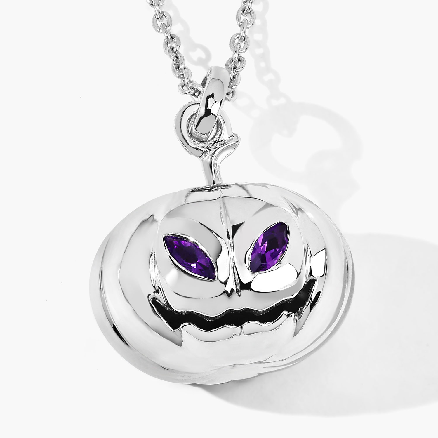 0.14 Carat Genuine Amethyst .925 Sterling Silver Pendant