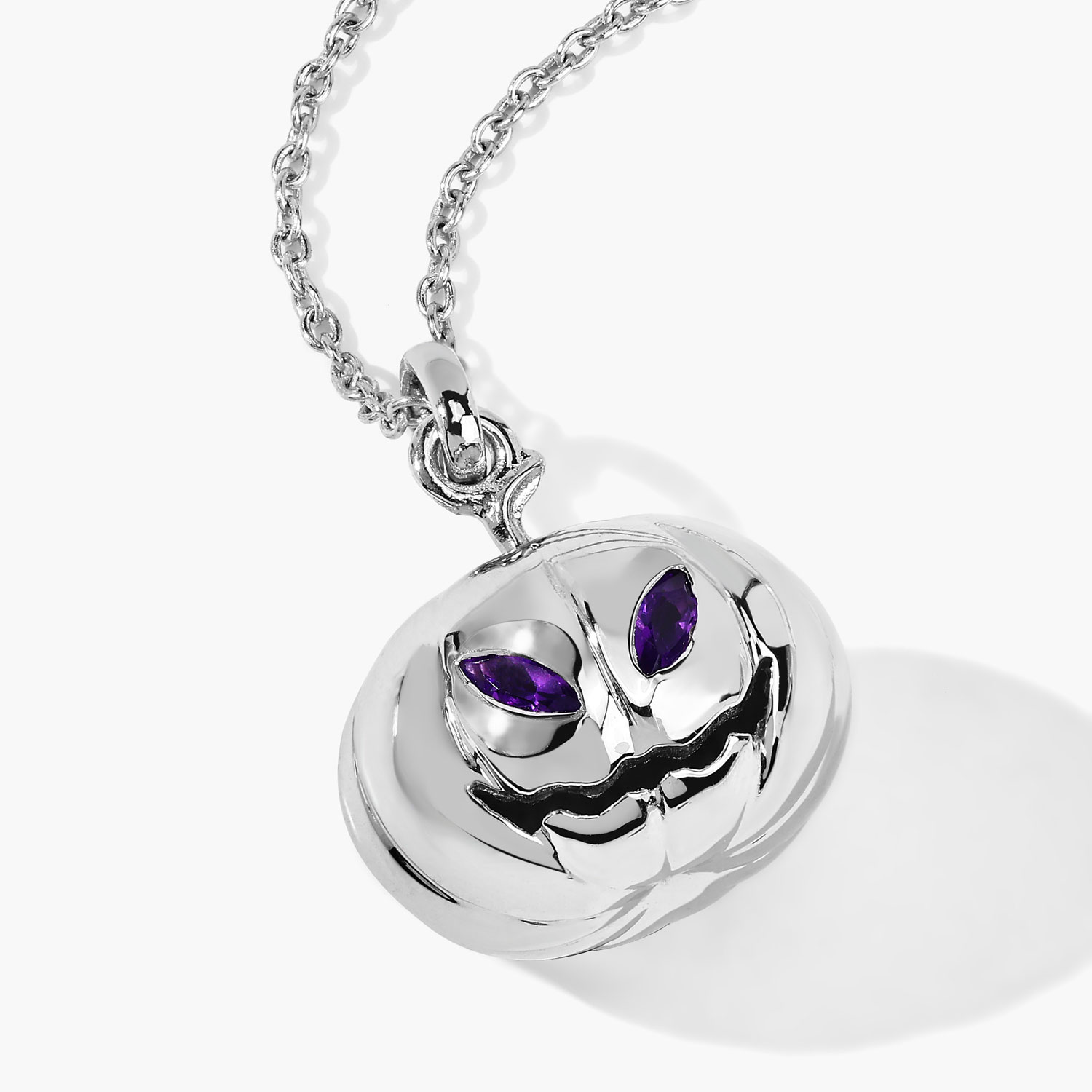 0.14 Carat Genuine Amethyst .925 Sterling Silver Pendant