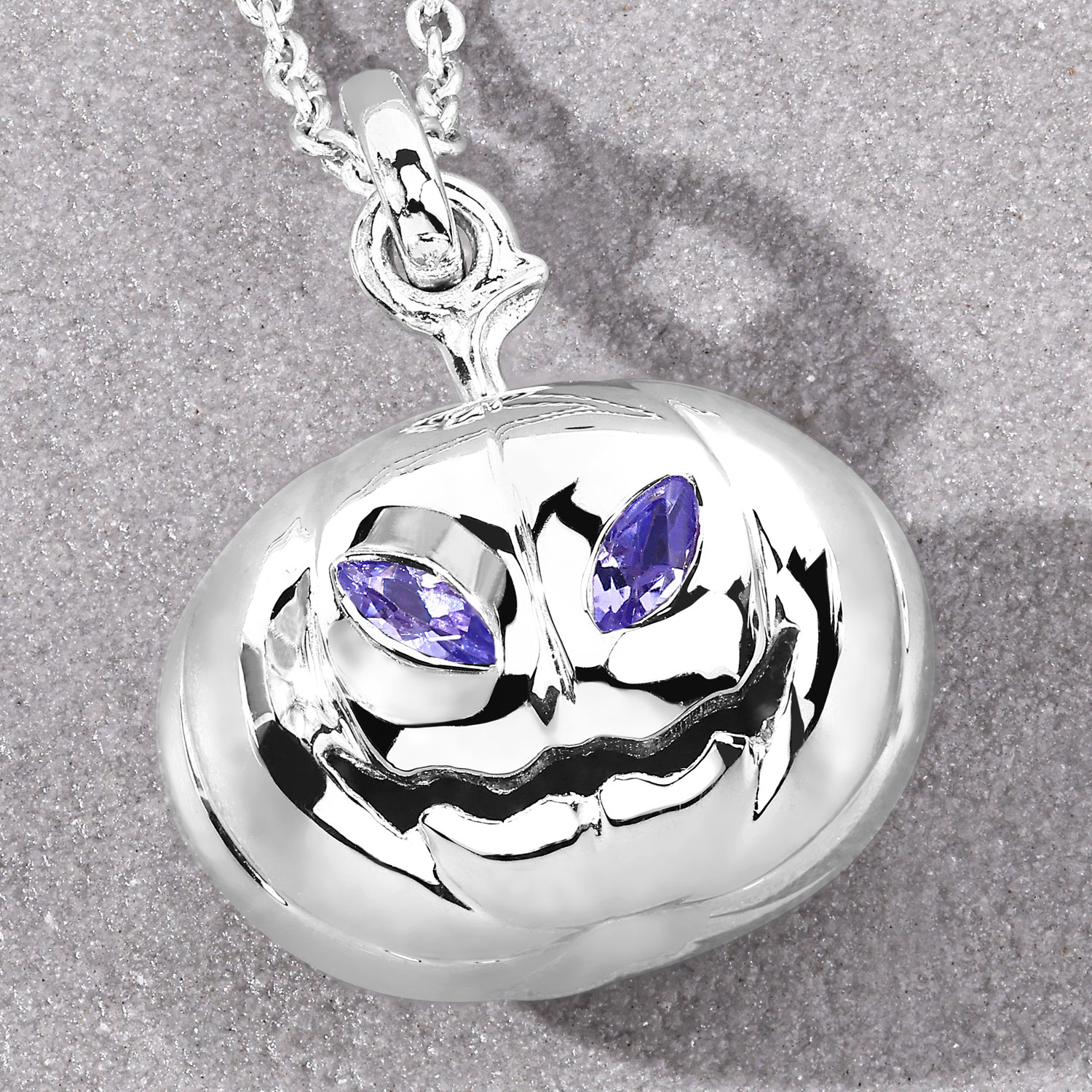 0.16 Carat Genuine Tanzanite .925 Sterling Silver Pendant