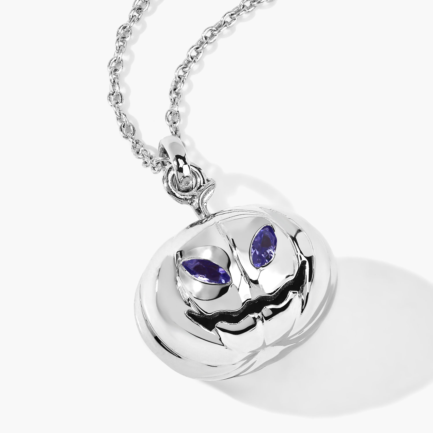 0.16 Carat Genuine Tanzanite .925 Sterling Silver Pendant