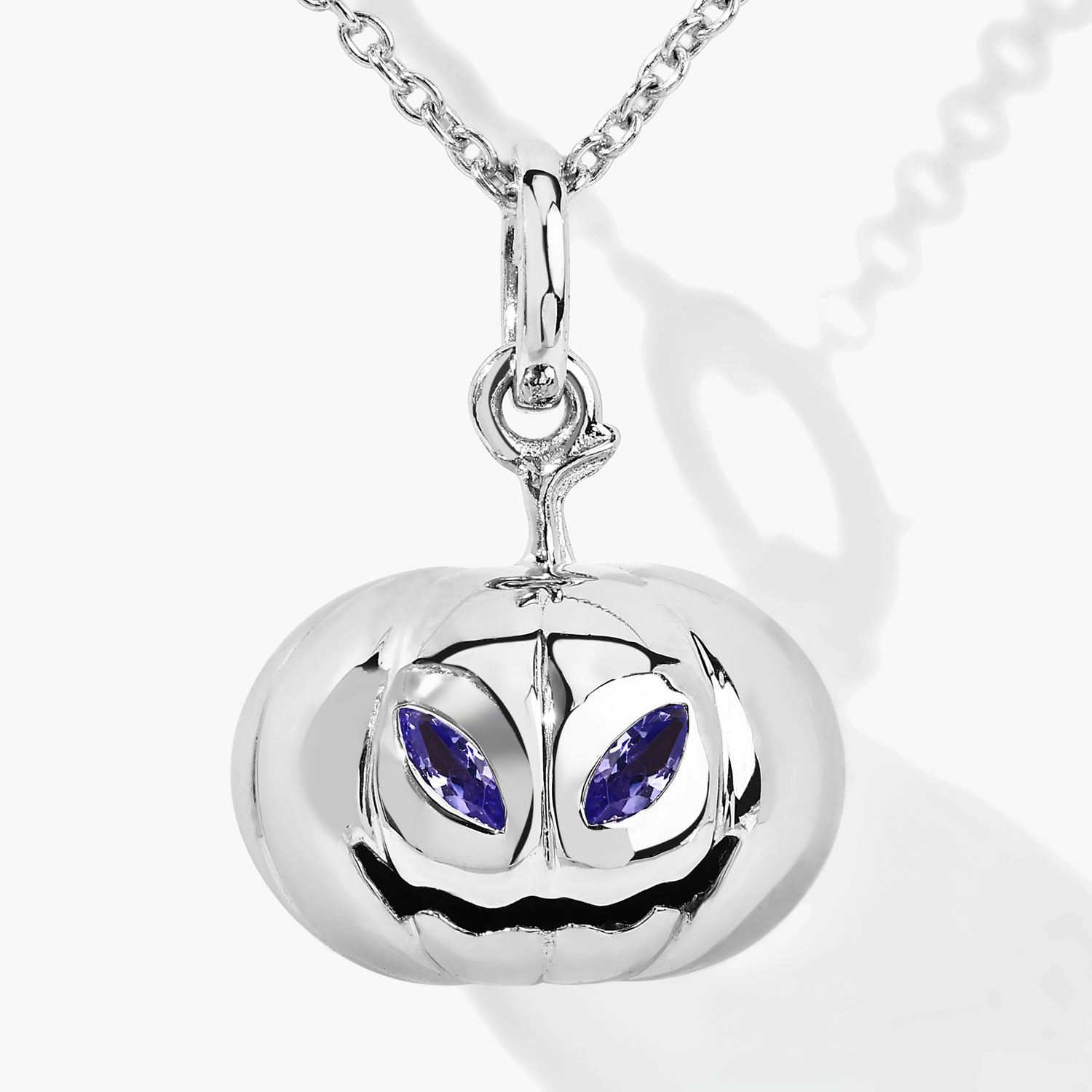 0.16 Carat Genuine Tanzanite .925 Sterling Silver Pendant