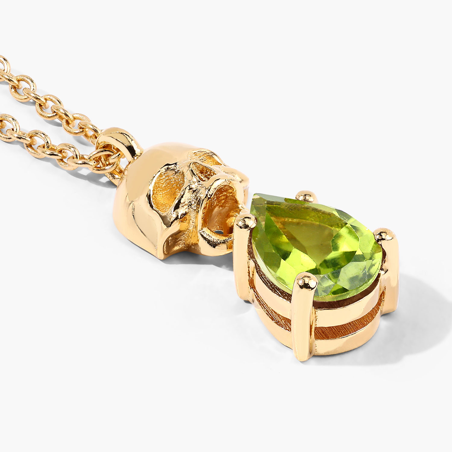 0.75 Carat Genuine Peridot .925 Sterling Silver Pendant