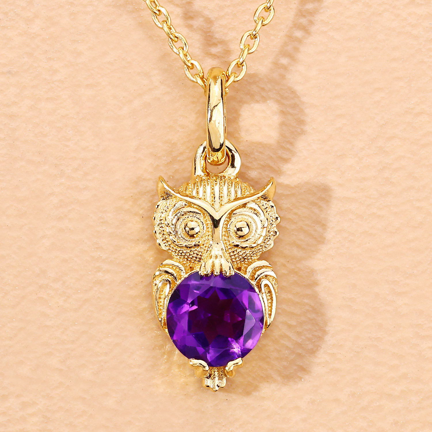 0.73 Carat Genuine Amethyst .925 Sterling Silver Pendant