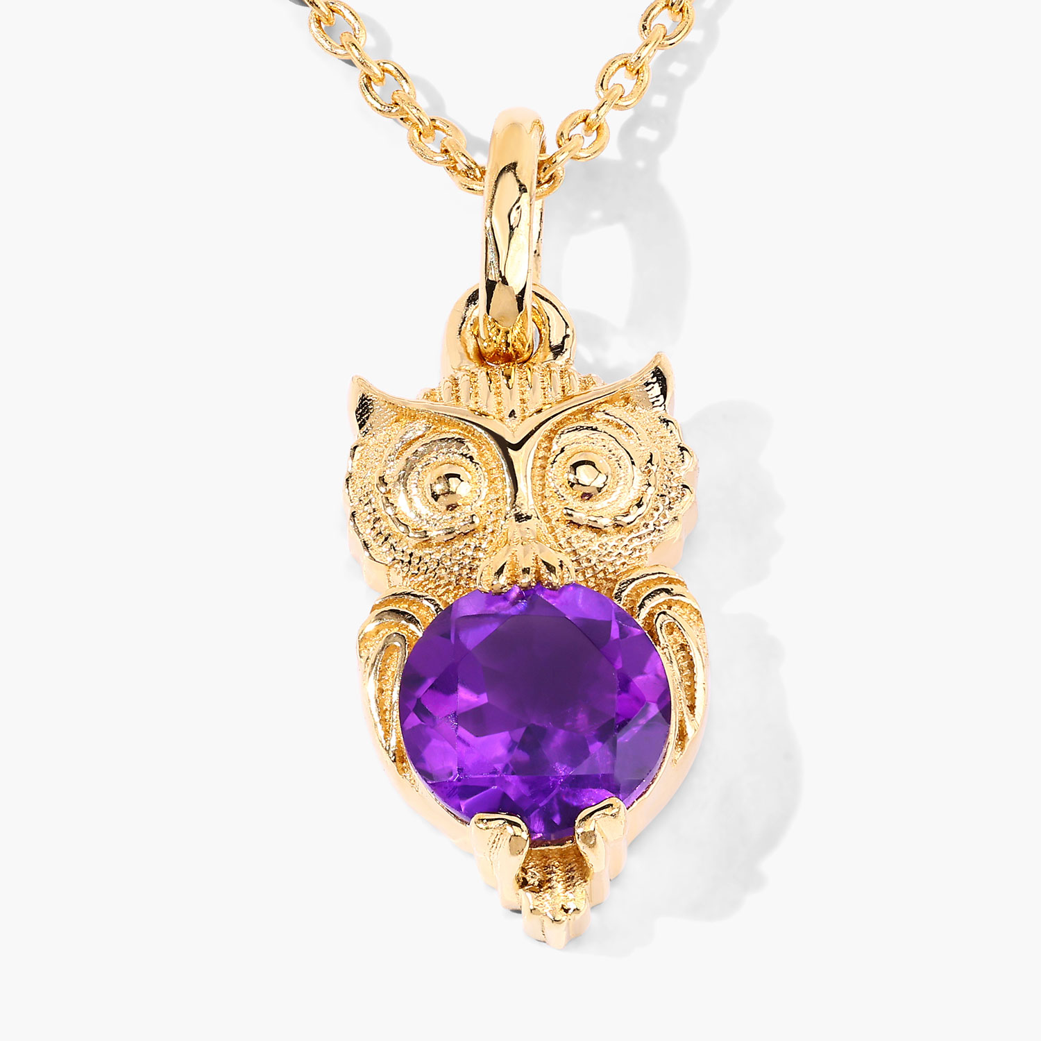 0.73 Carat Genuine Amethyst .925 Sterling Silver Pendant