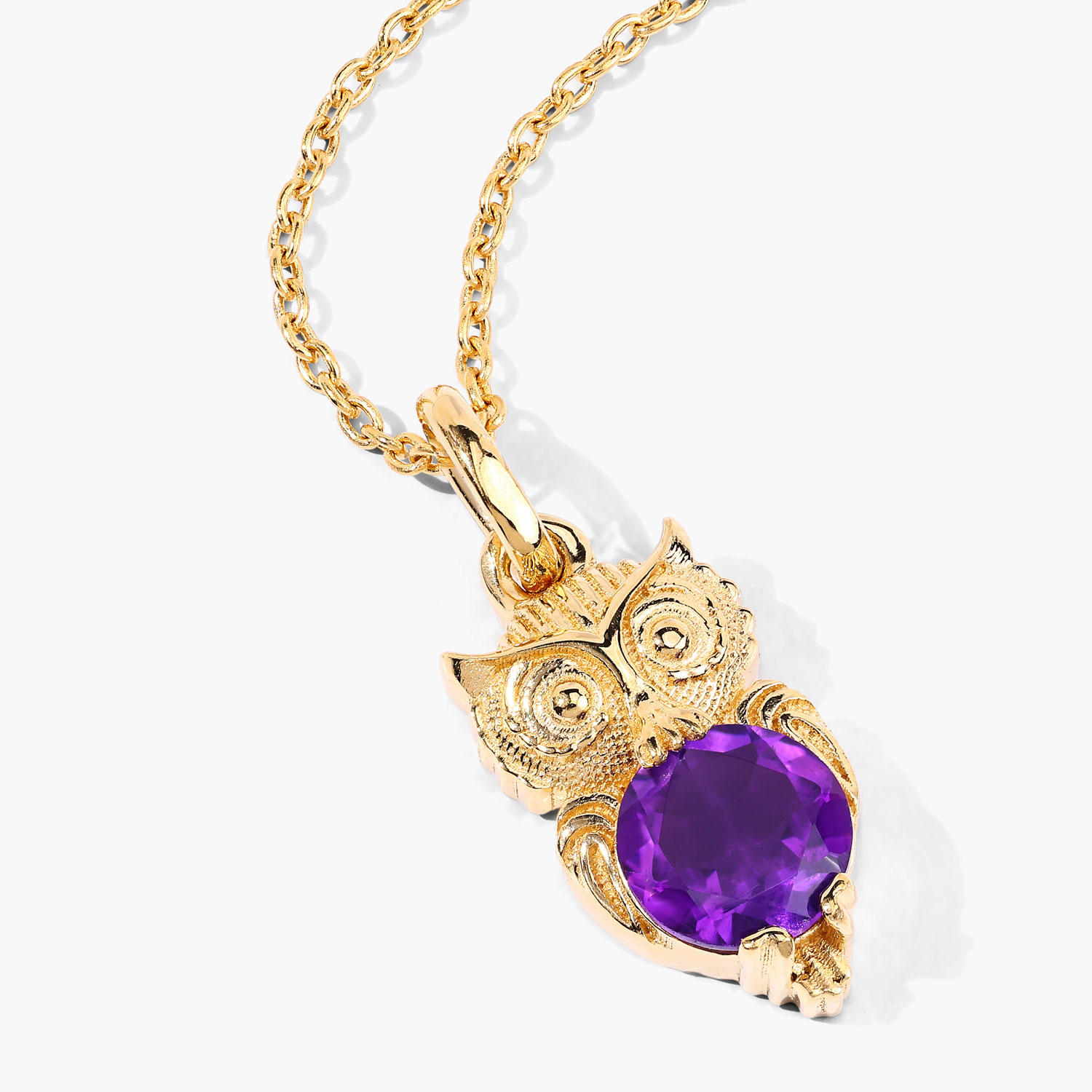 0.73 Carat Genuine Amethyst .925 Sterling Silver Pendant