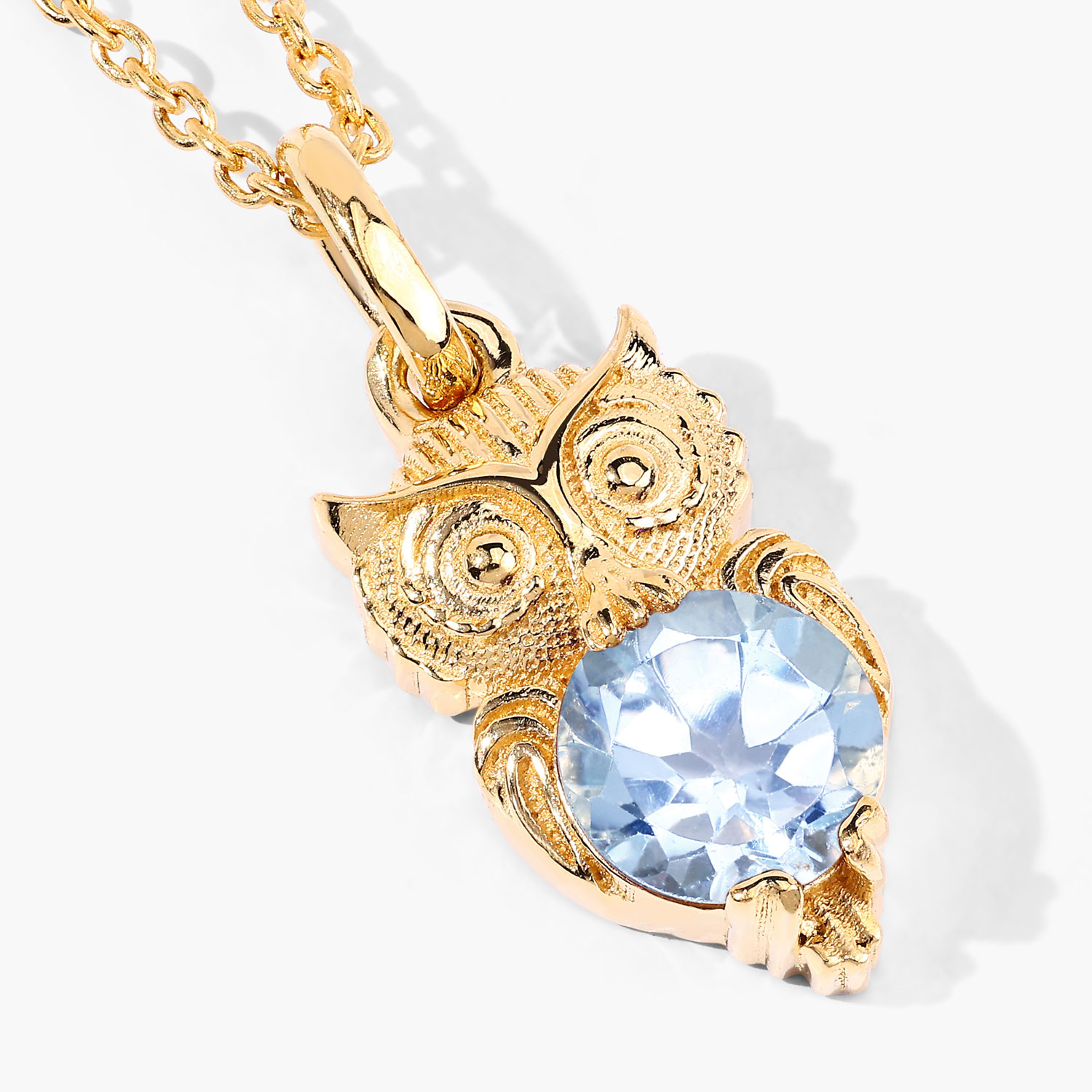 1.05 Carat Genuine Blue Topaz .925 Sterling Silver Pendant