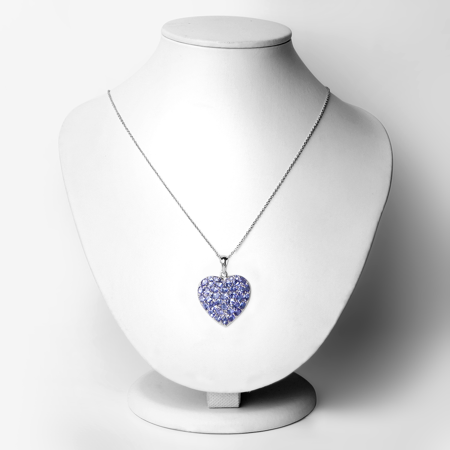 6.30 Carat Genuine Tanzanite .925 Sterling Silver Pendant