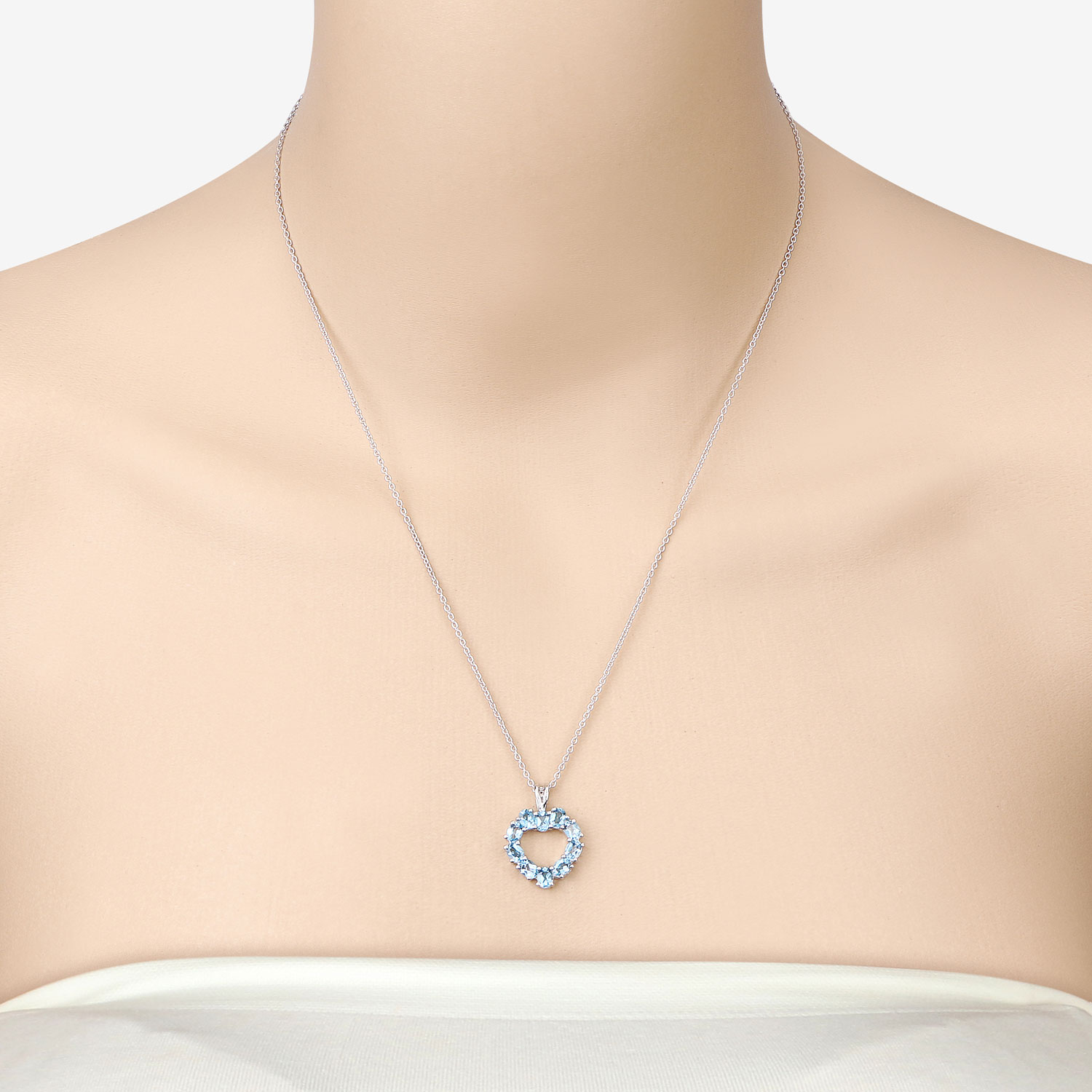 1.90 Carat Genuine Swiss Blue Topaz .925 Sterling Silver Pendant