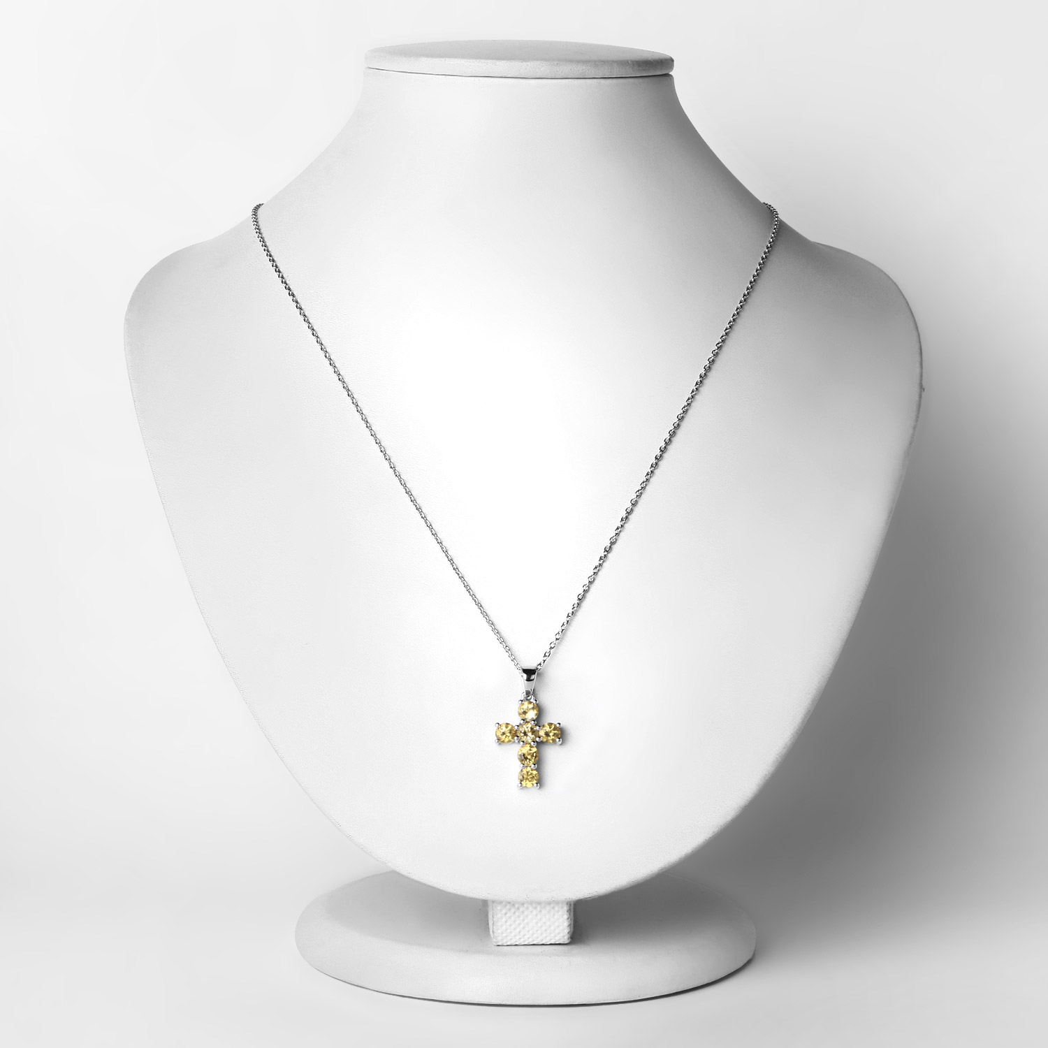 1.38 Carat Genuine Citrine .925 Sterling Silver Pendant