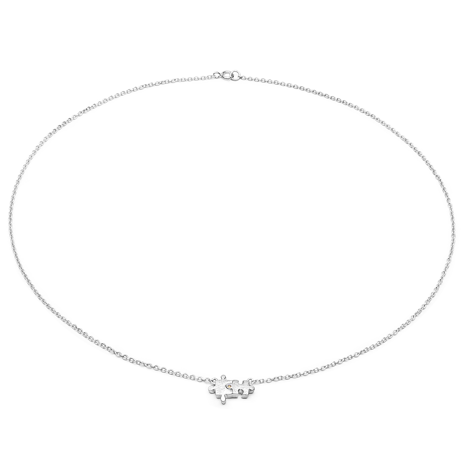 0.005 Carat Genuine Yellow Diamond .925 Sterling Silver Pendant