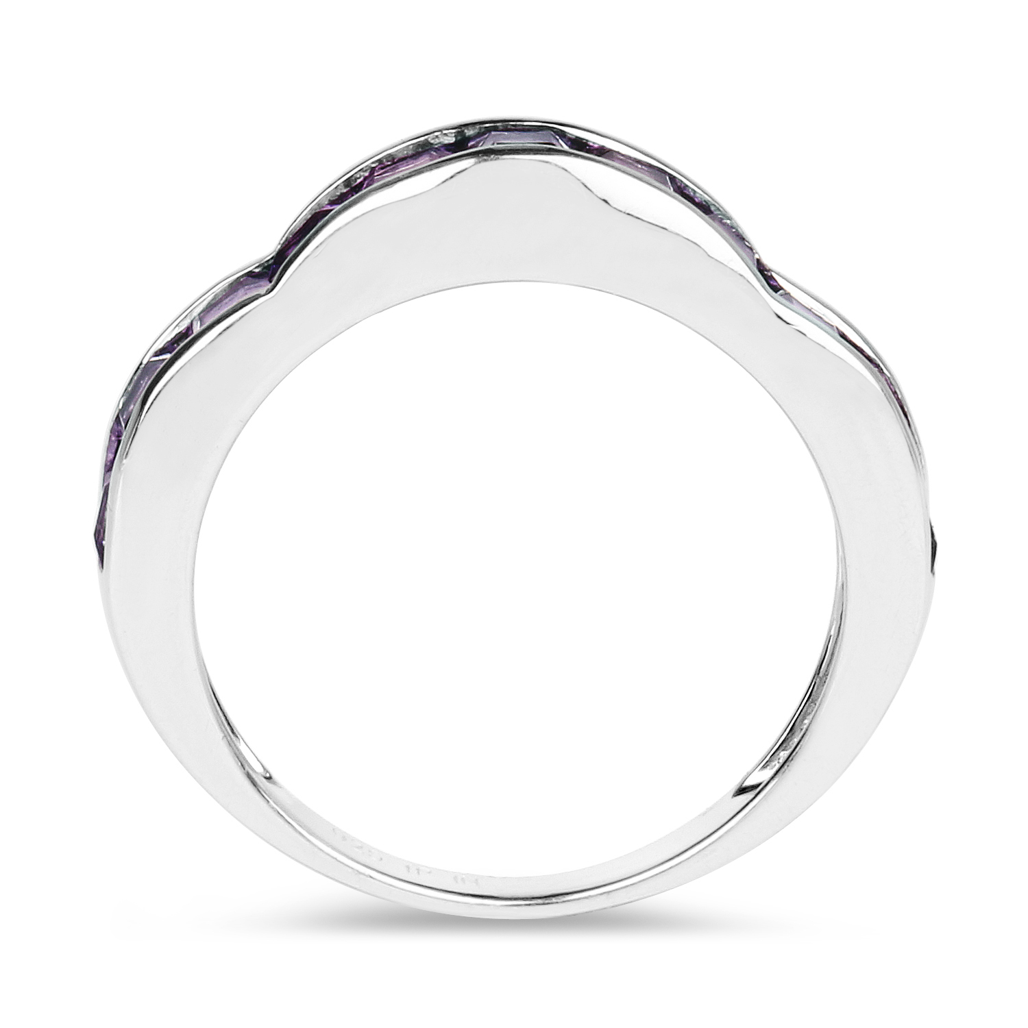 1.68 Carat Genuine Amethyst .925 Sterling Silver Ring