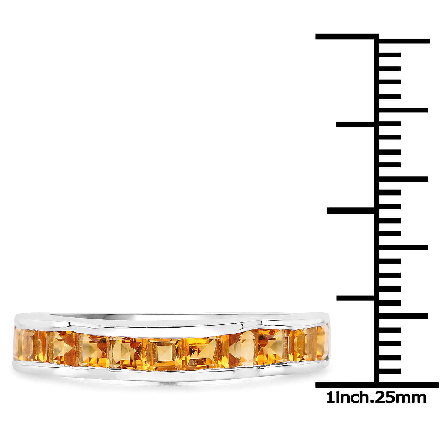 1.68 Carat Genuine Citrine .925 Sterling Silver Ring