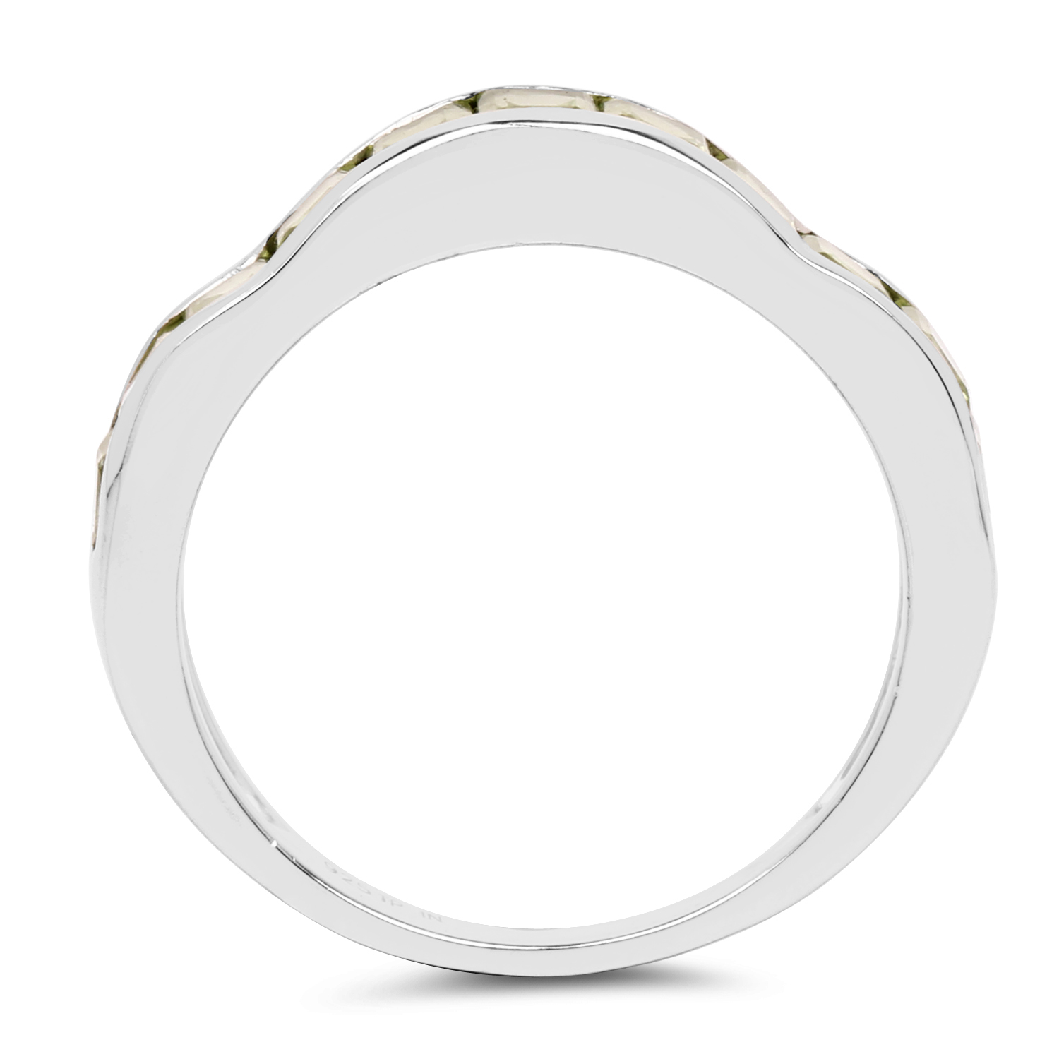 1.68 Carat Genuine Peridot .925 Sterling Silver Ring