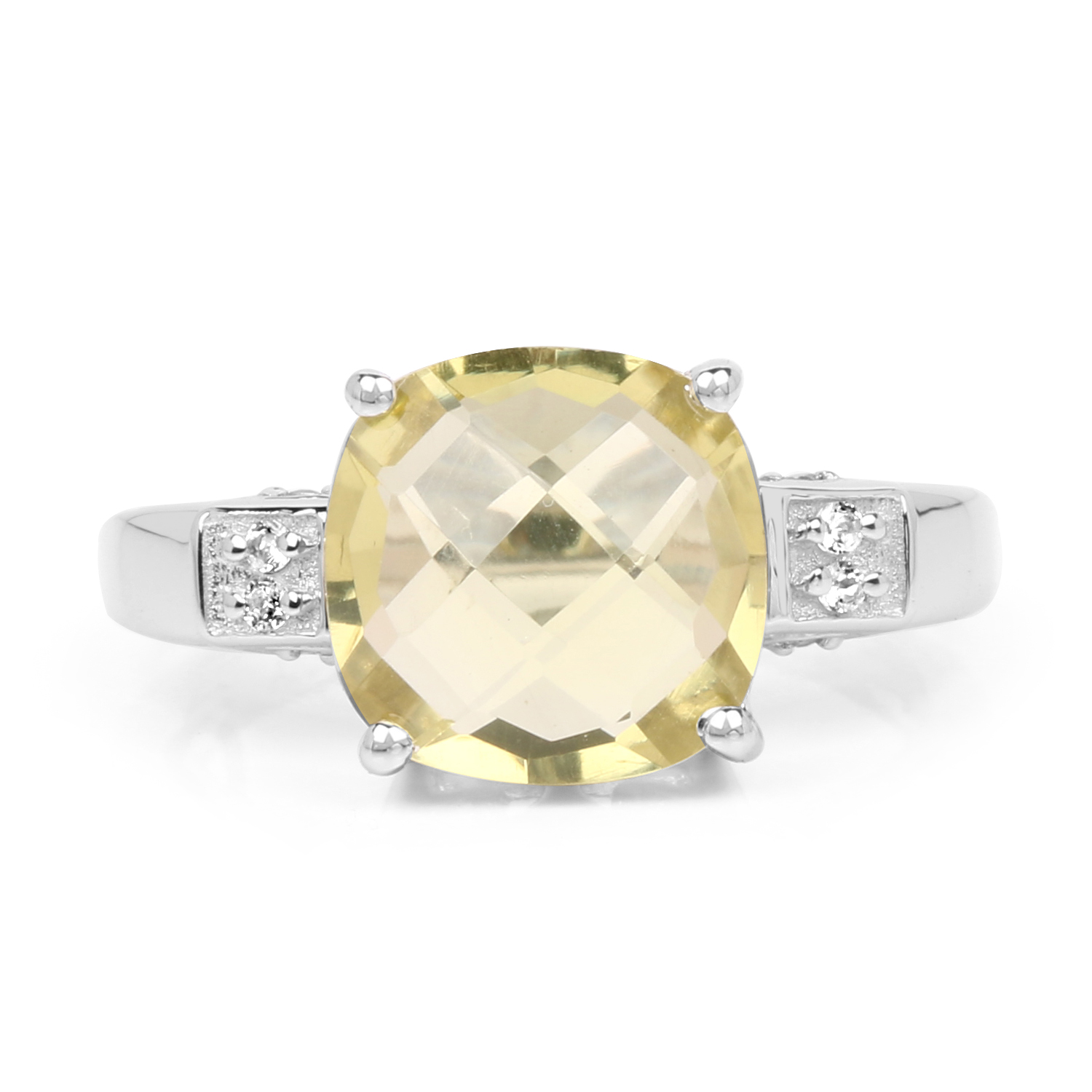 Kura.様　LD ZIPホワイト 3.51 Carat Genuine Lemon Quartz and White Topaz .925