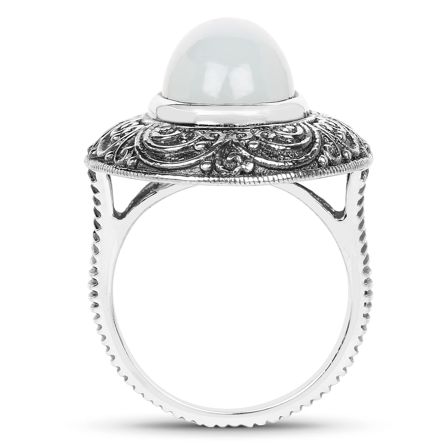 6.33 Carat Genuine Aquamarine .925 Sterling Silver Ring