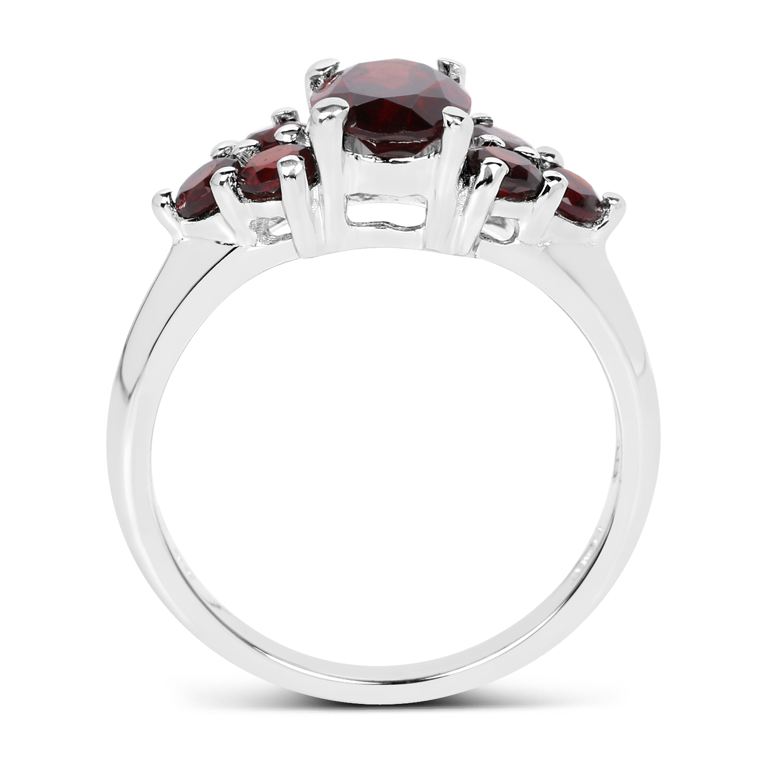 2.38 Carat Genuine Garnet .925 Sterling Silver Ring