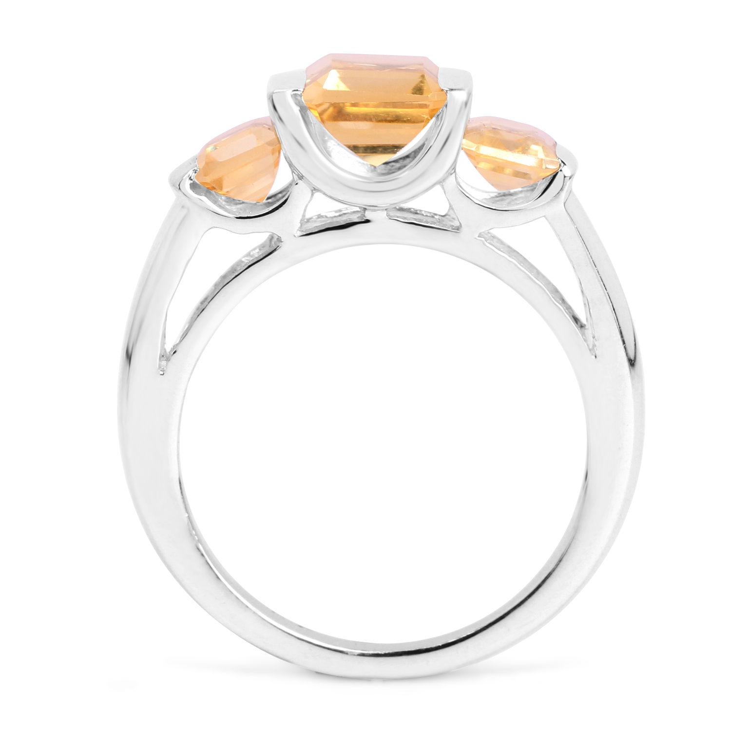 2.70 Carat Genuine Citrine .925 Sterling Silver Ring