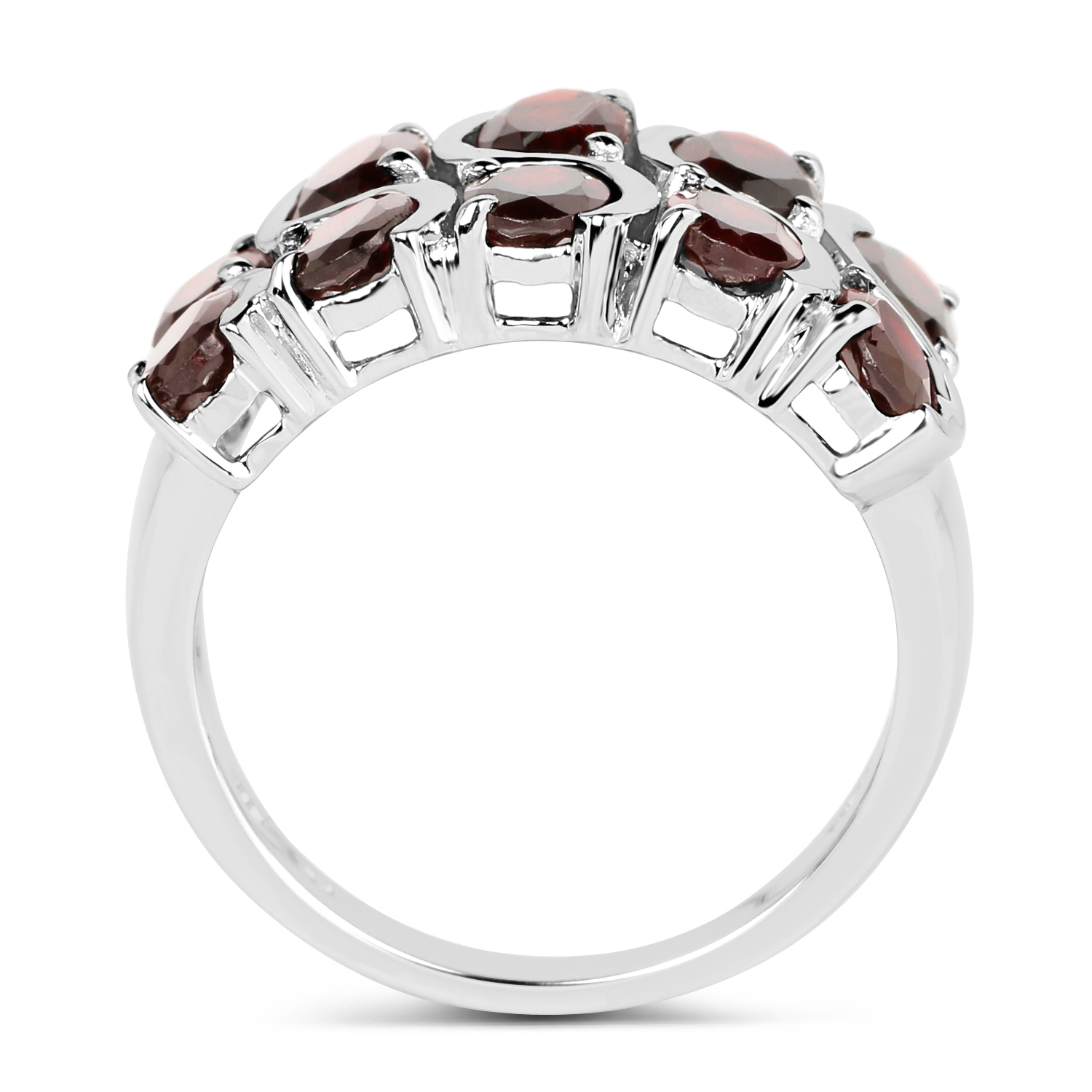 5.10 Carat Genuine Garnet .925 Sterling Silver Ring