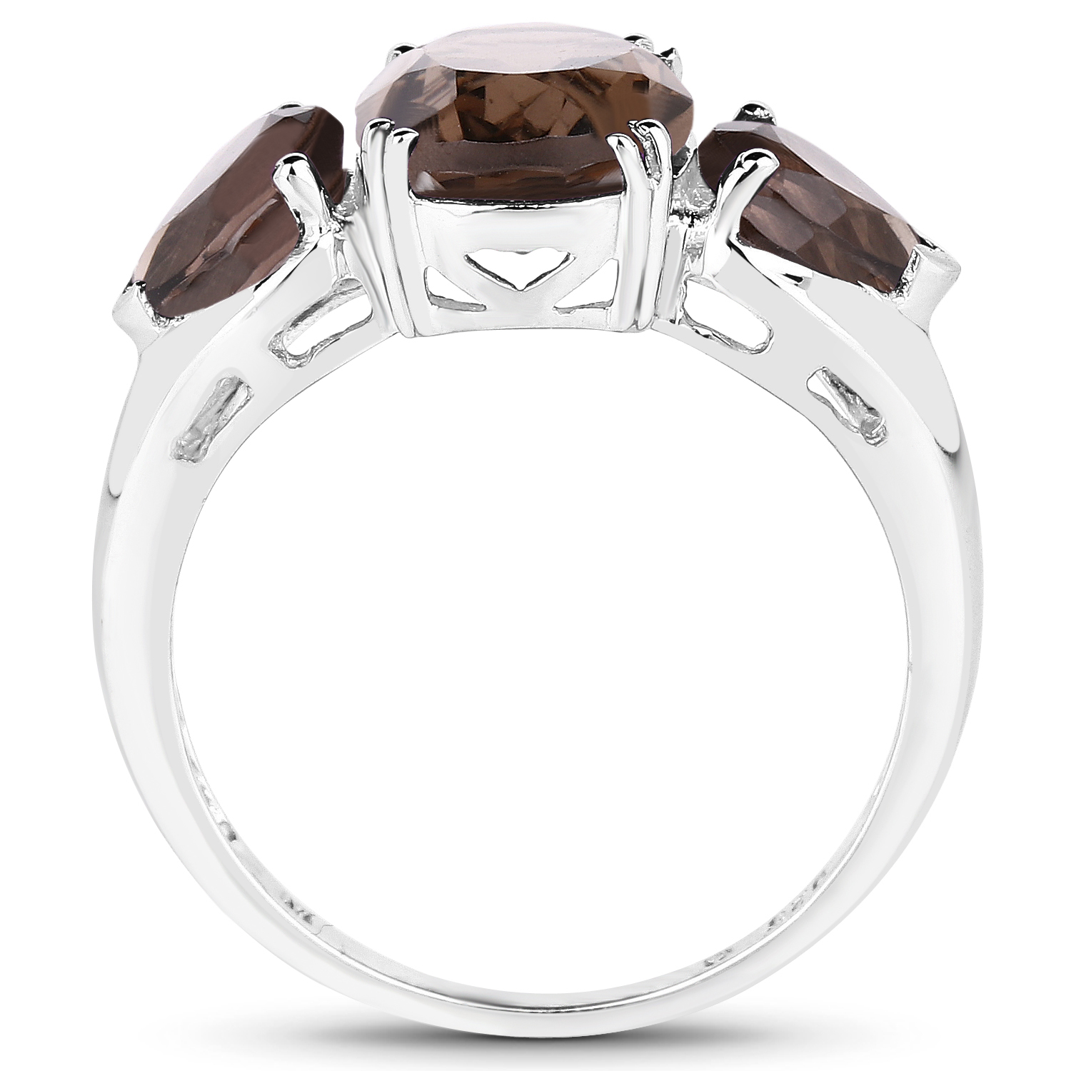 3.26 Carat Genuine Multi Stone .925 Sterling Silver Ring