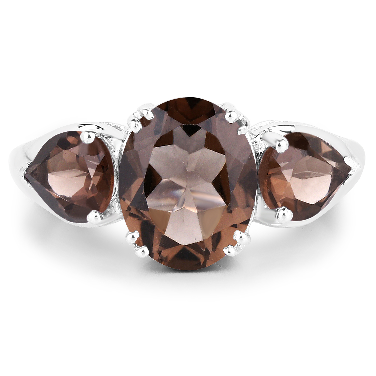 3.26 Carat Genuine Multi Stone .925 Sterling Silver Ring