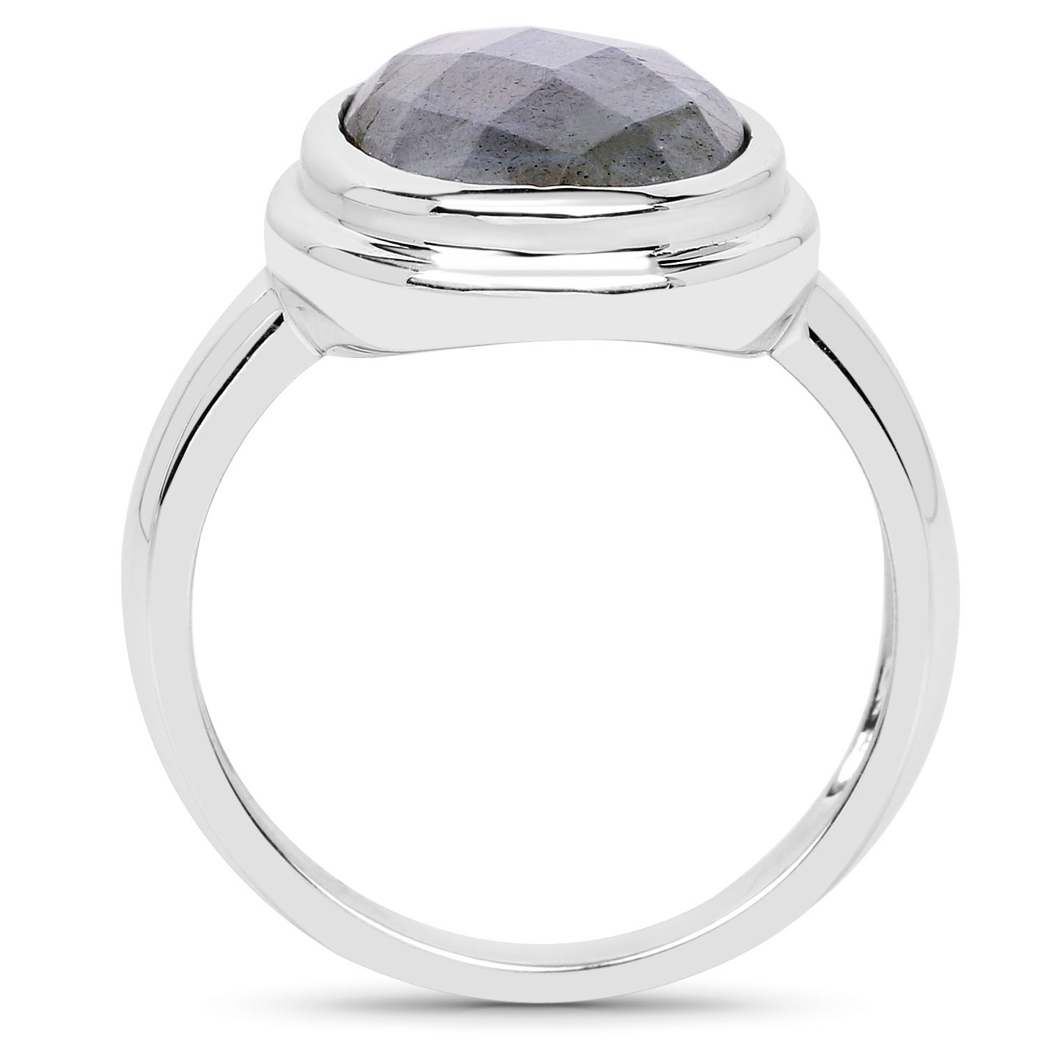 4.73 Carat Genuine Labradorite .925 Sterling Silver Ring