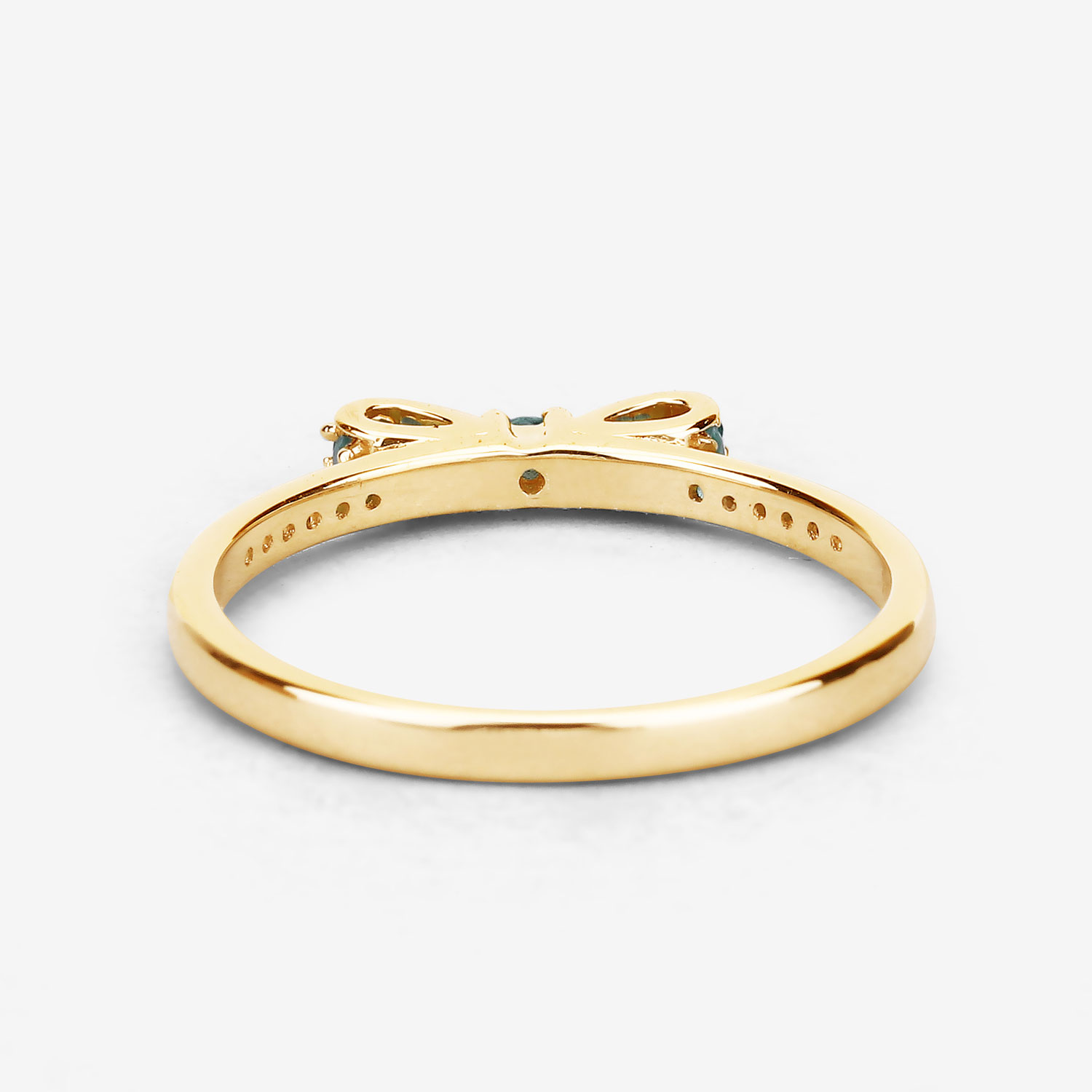 0.27 Carat Genuine Zambian Emerald 14K Yellow Gold Ring