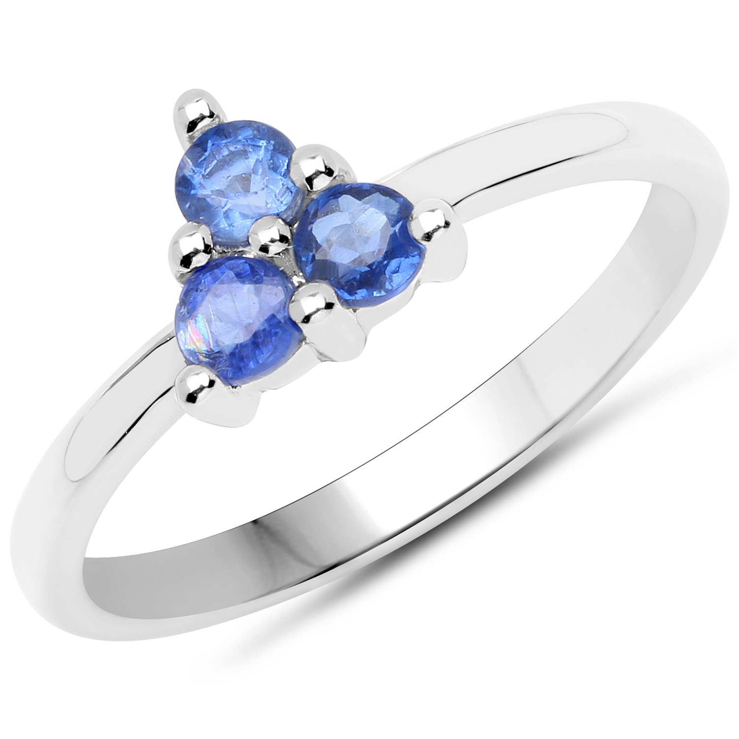 0.54 Carat Genuine Kyanite .925 Sterling Silver Ring