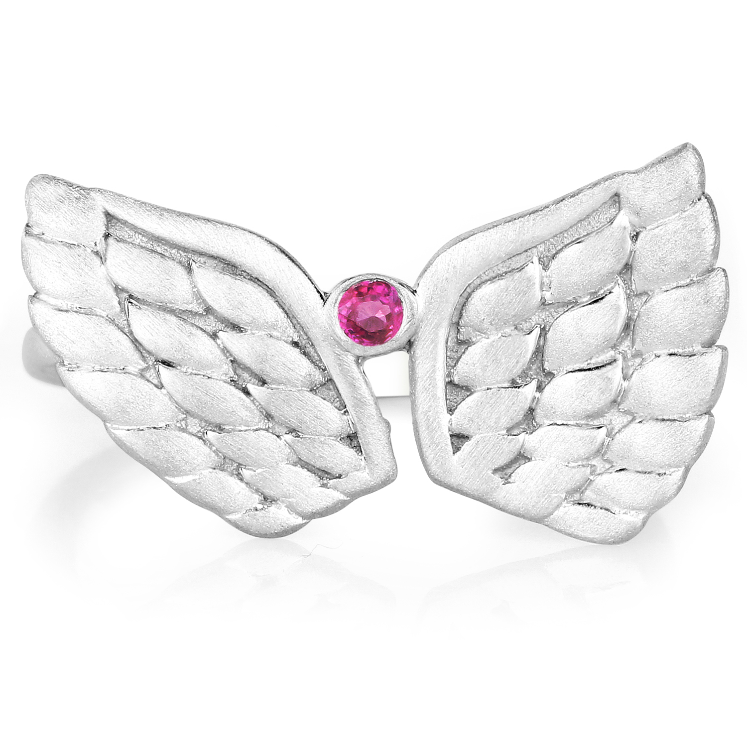 0.05 Carat Genuine Ruby .925 Sterling Silver Ring